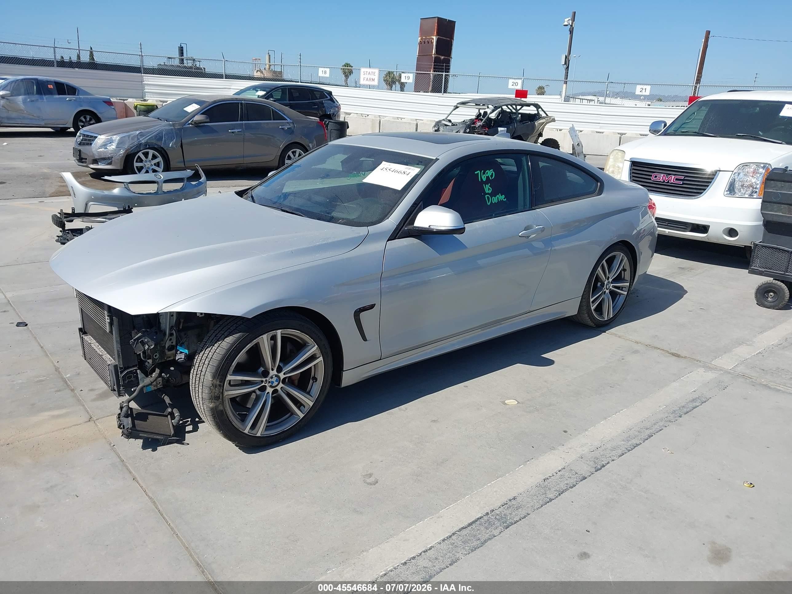 2014 Bmw 435i Silver vin: WBA3R1C55EF729404