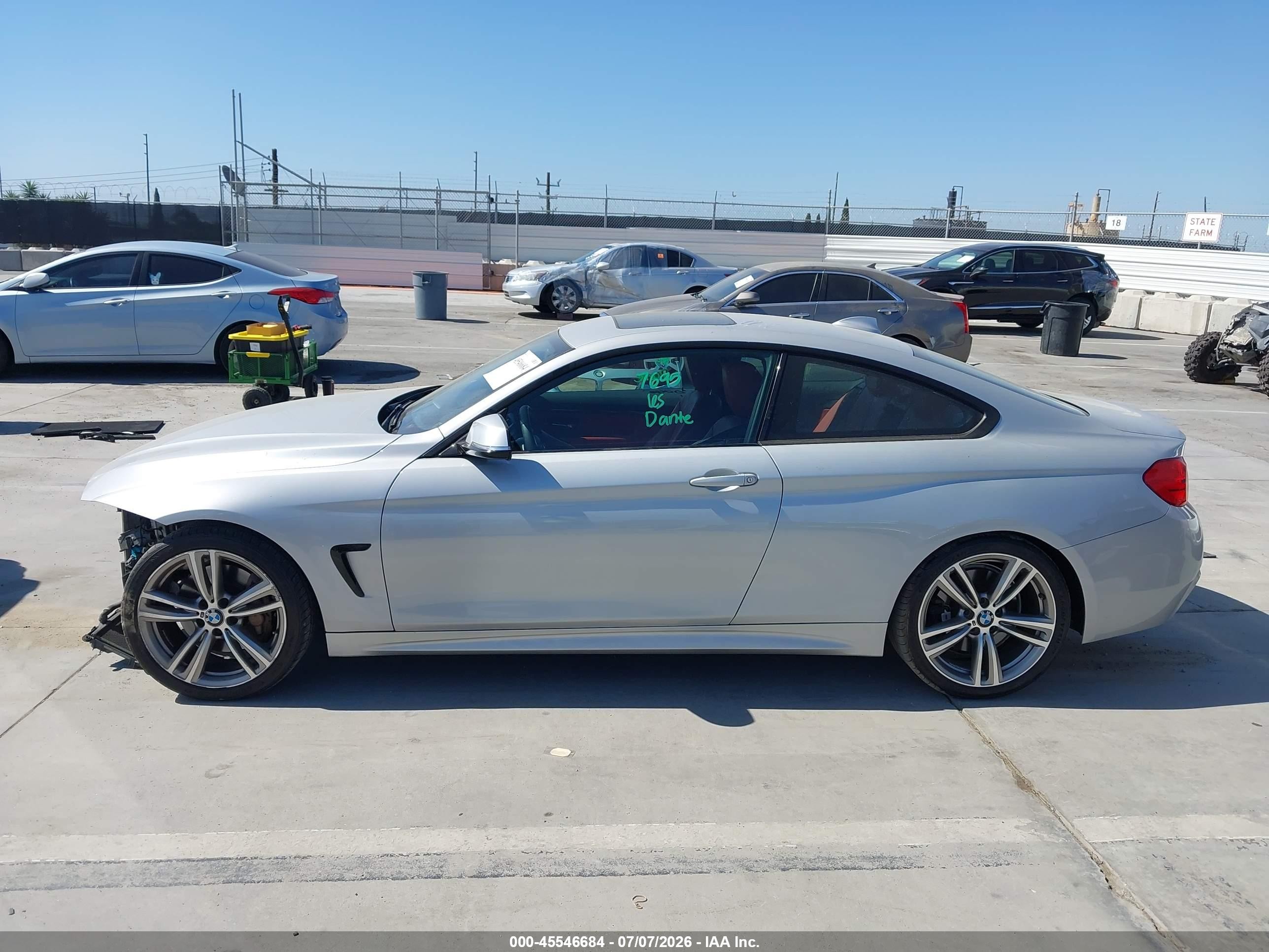 2014 Bmw 435i Silver vin: WBA3R1C55EF729404