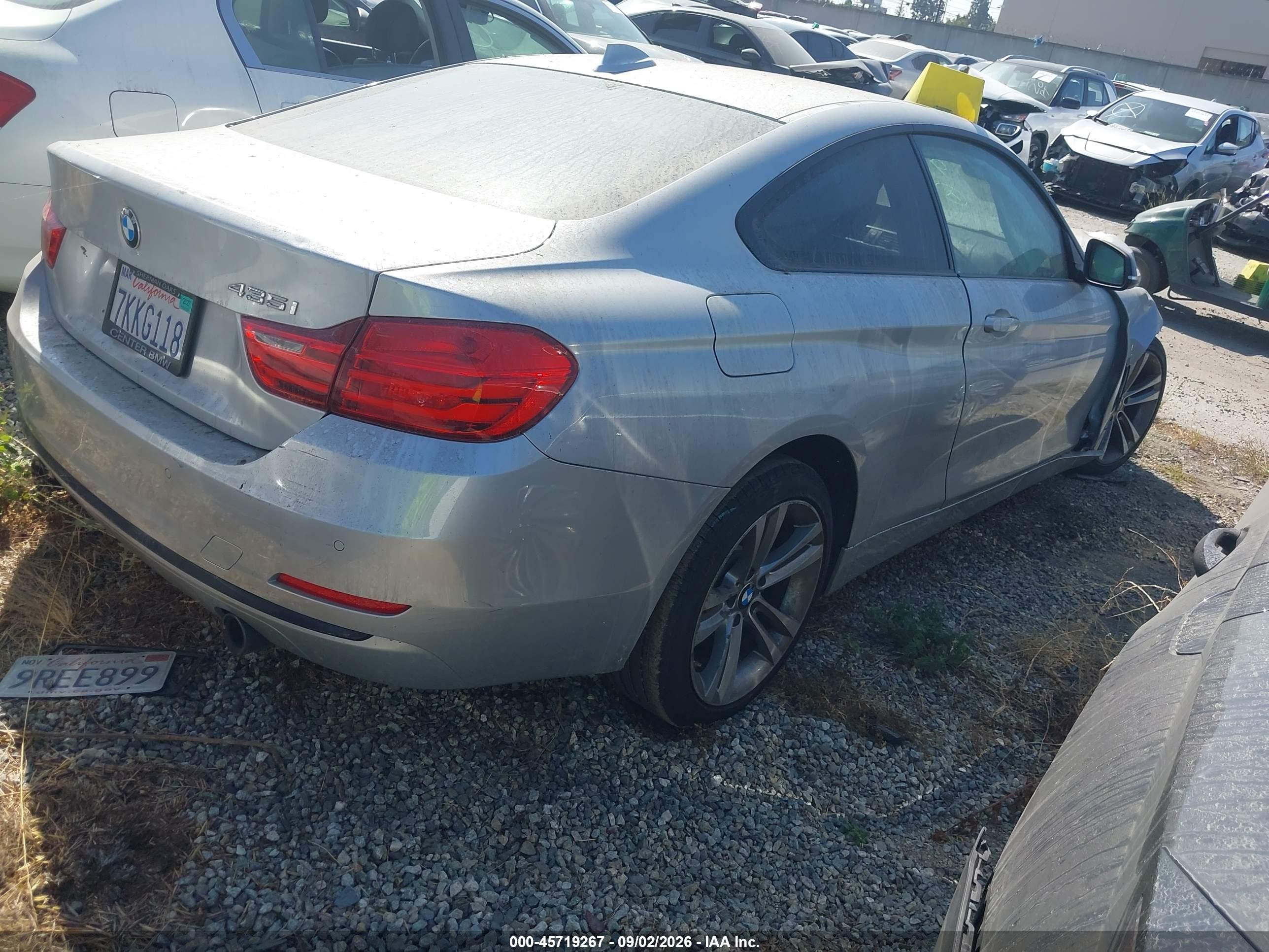 2015 Bmw 435i   Silver vin: WBA3R1C55FK193725