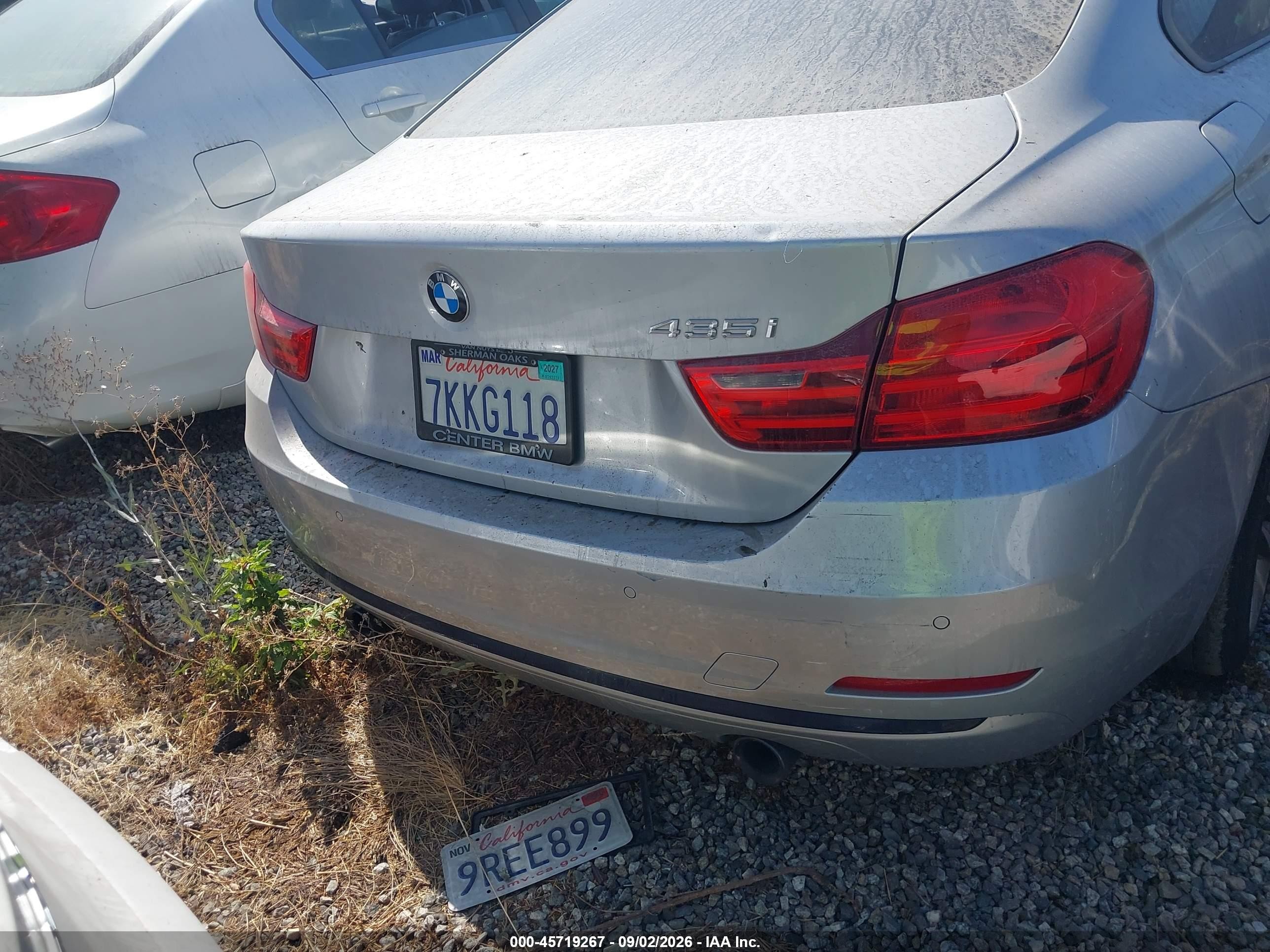 2015 Bmw 435i   Silver vin: WBA3R1C55FK193725