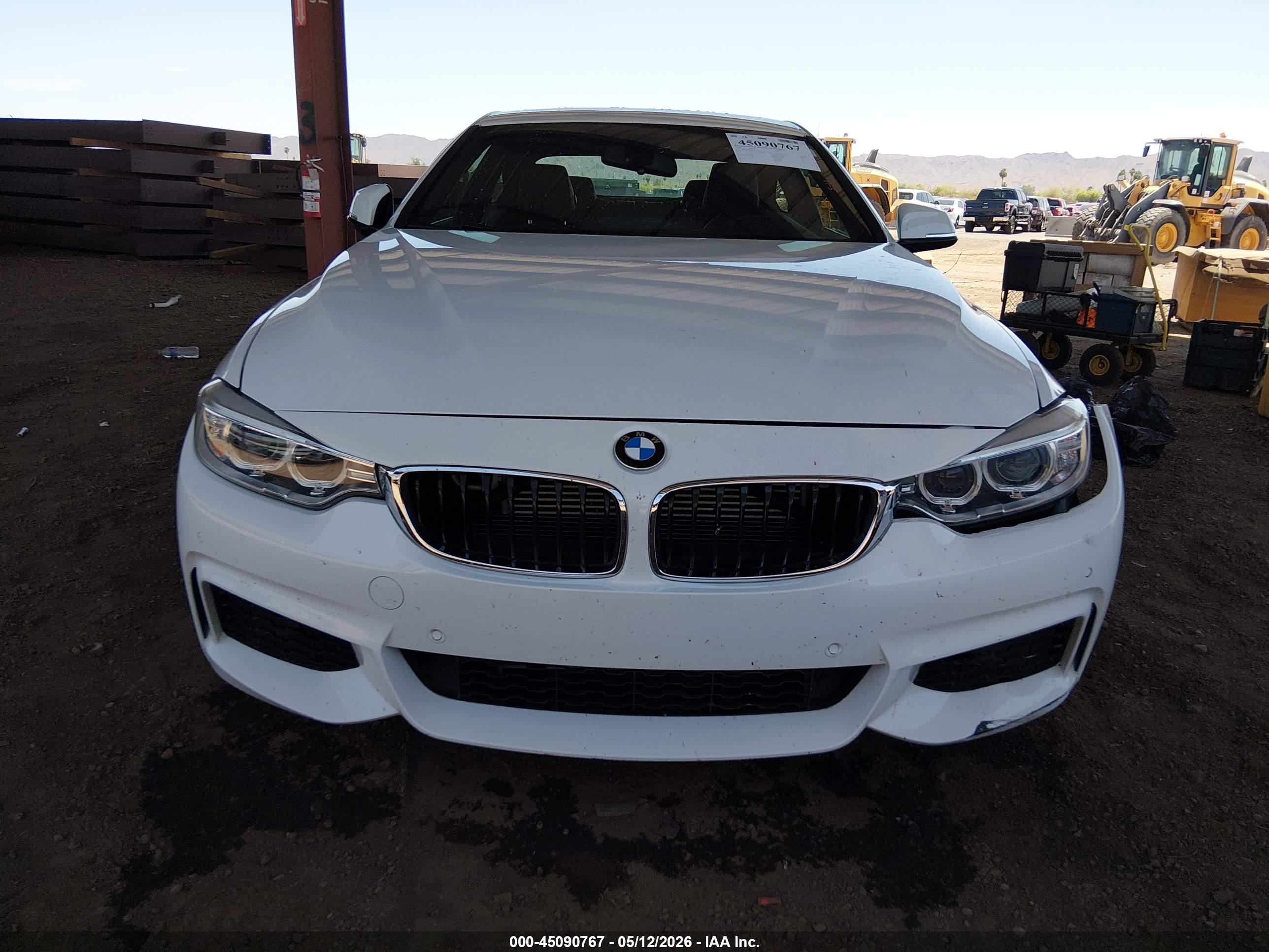 2015 Bmw 435i   White vin: WBA3R1C55FK195037