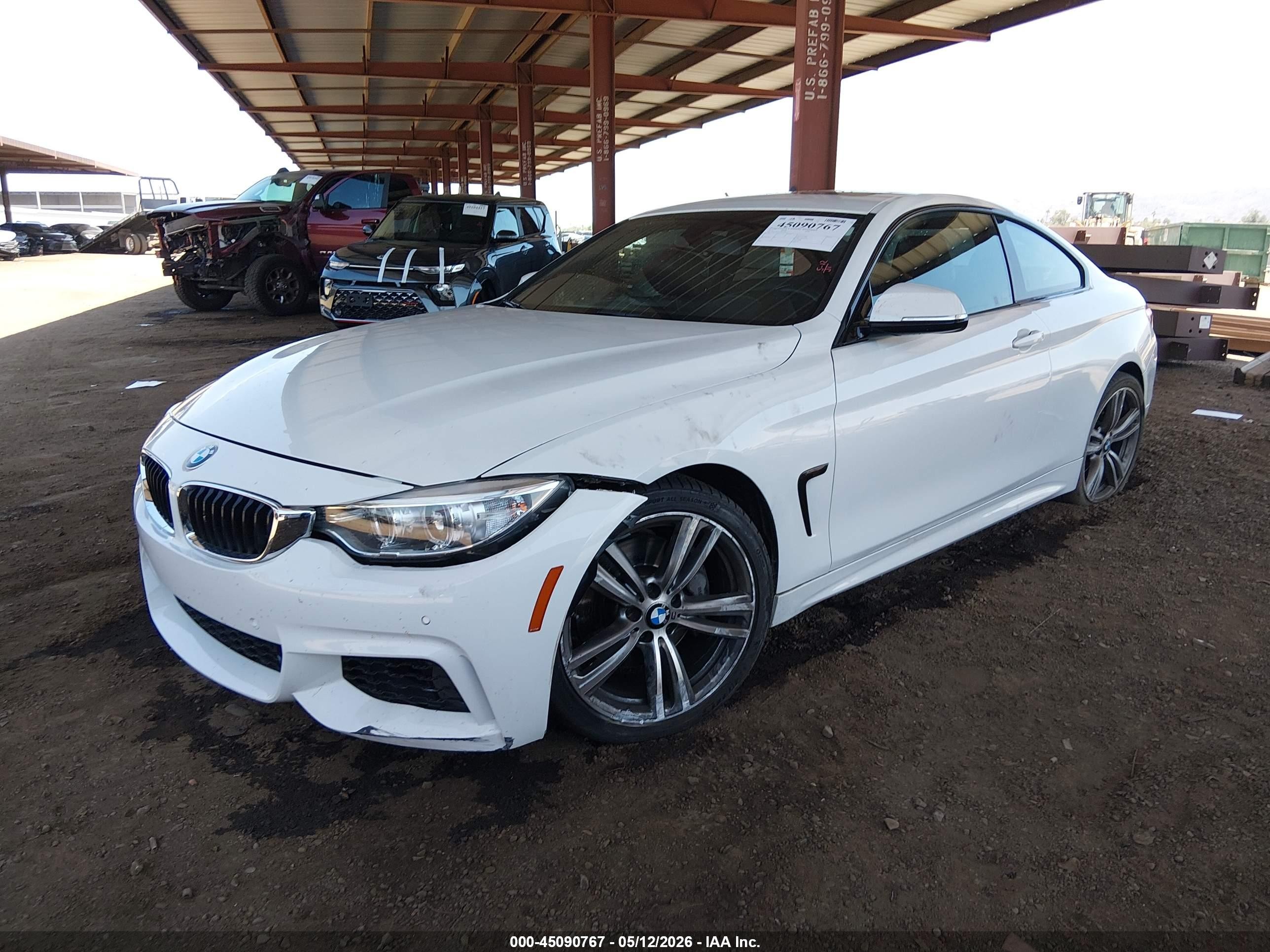 2015 Bmw 435i   White vin: WBA3R1C55FK195037