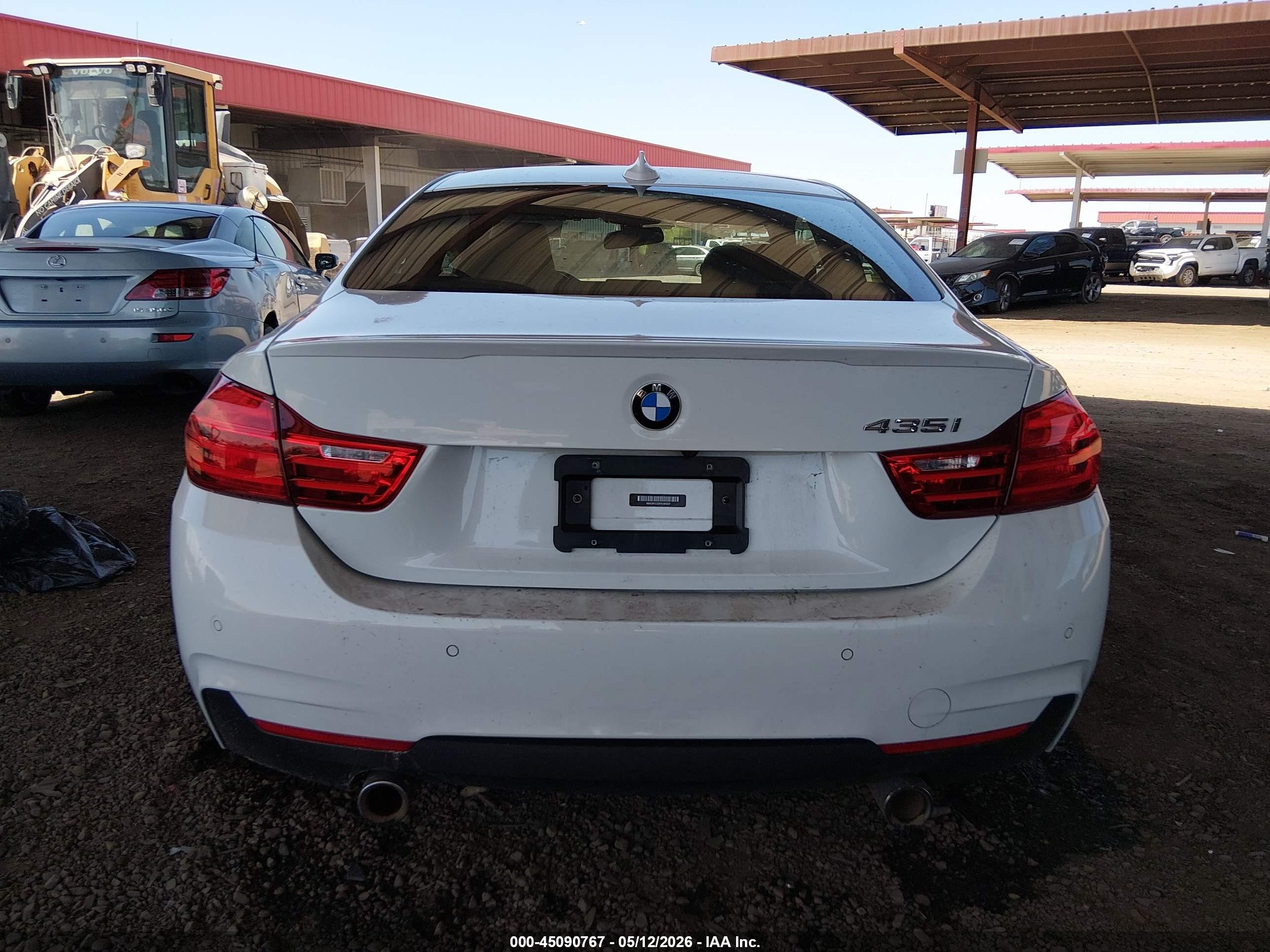 2015 Bmw 435i   White vin: WBA3R1C55FK195037