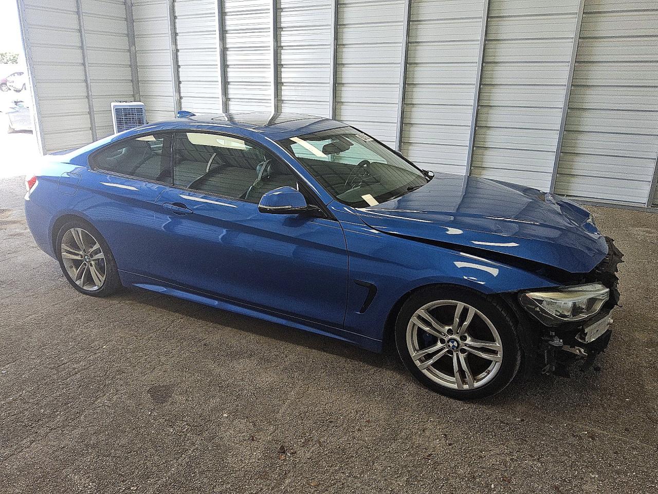 2014 Bmw 435 I Blue vin: WBA3R1C56EF729377