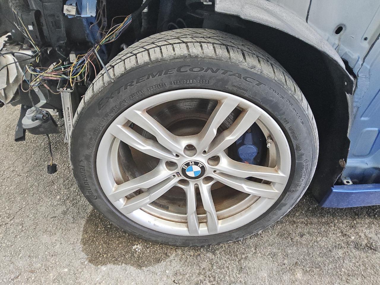 2014 Bmw 435 I Blue vin: WBA3R1C56EF729377 Damage: Left Front Wheel, Curb Rash, 6 To 7 Inches