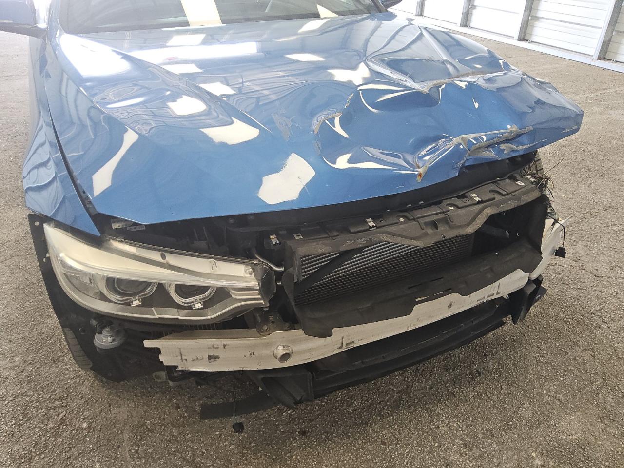 2014 Bmw 435 I Blue vin: WBA3R1C56EF729377 Damage: Front Bumper, Missing, Replacement Required