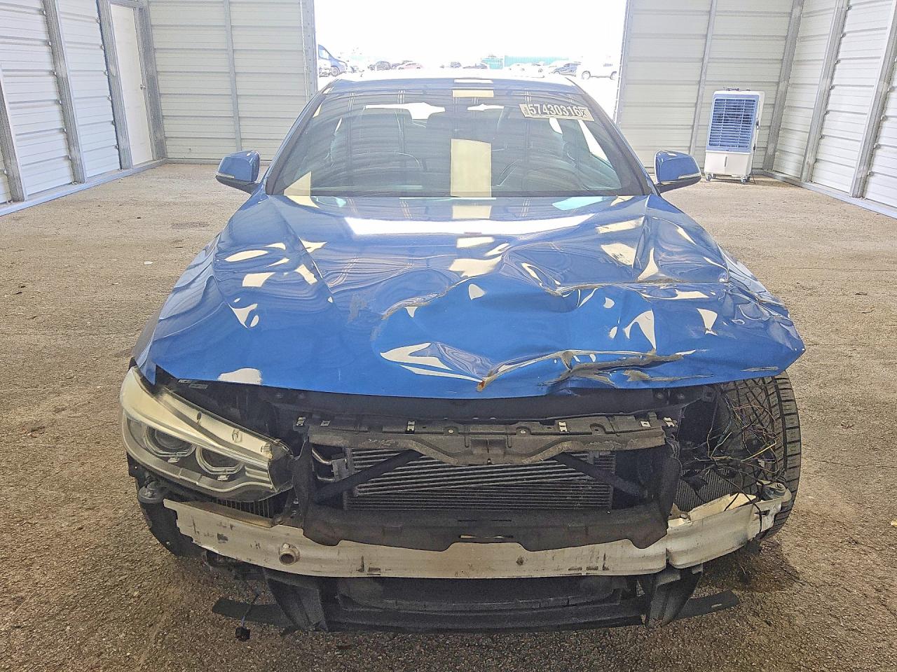 2014 Bmw 435 I Blue vin: WBA3R1C56EF729377