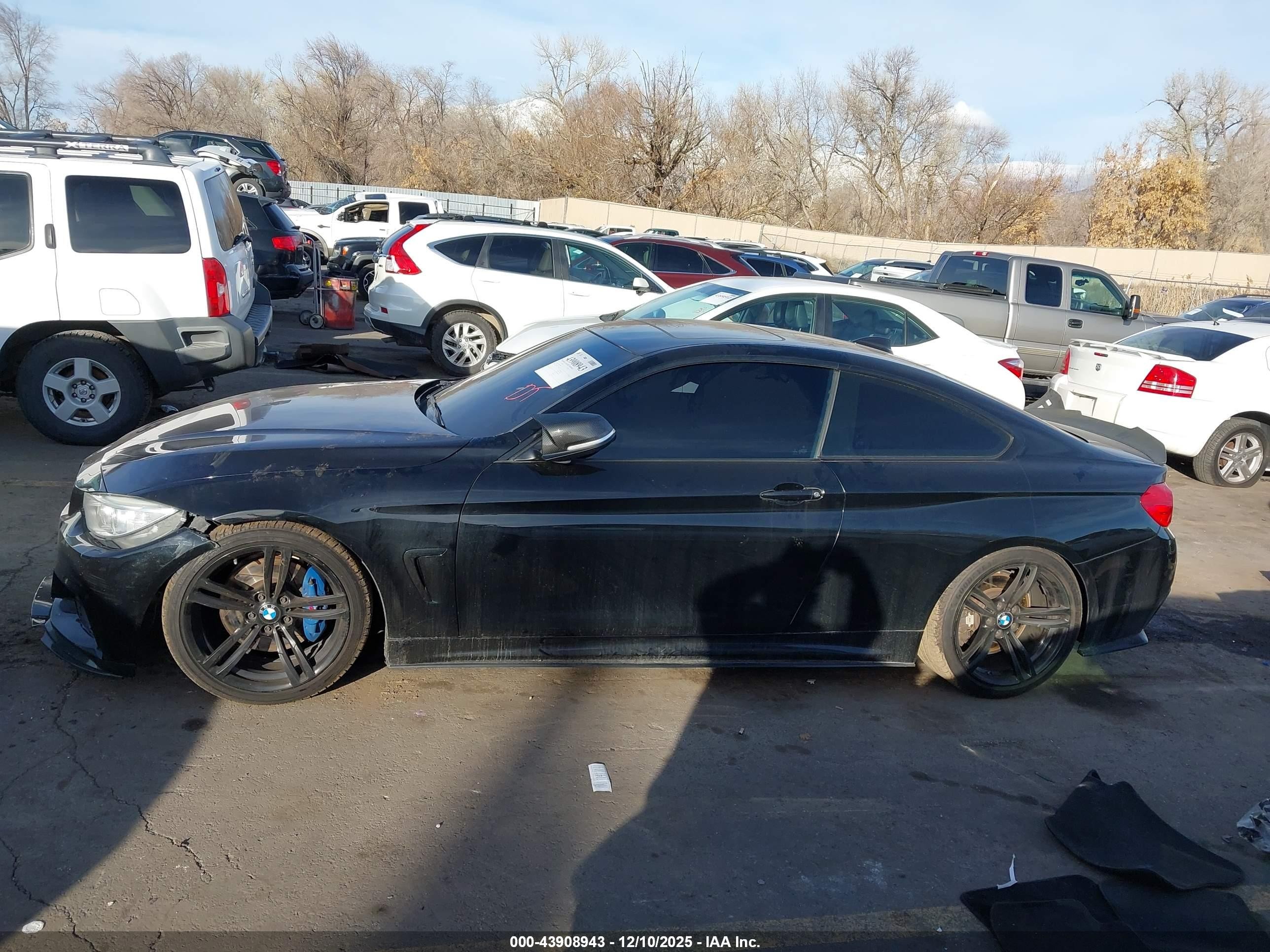 2014 Bmw 435i   Black vin: WBA3R1C56EF729427