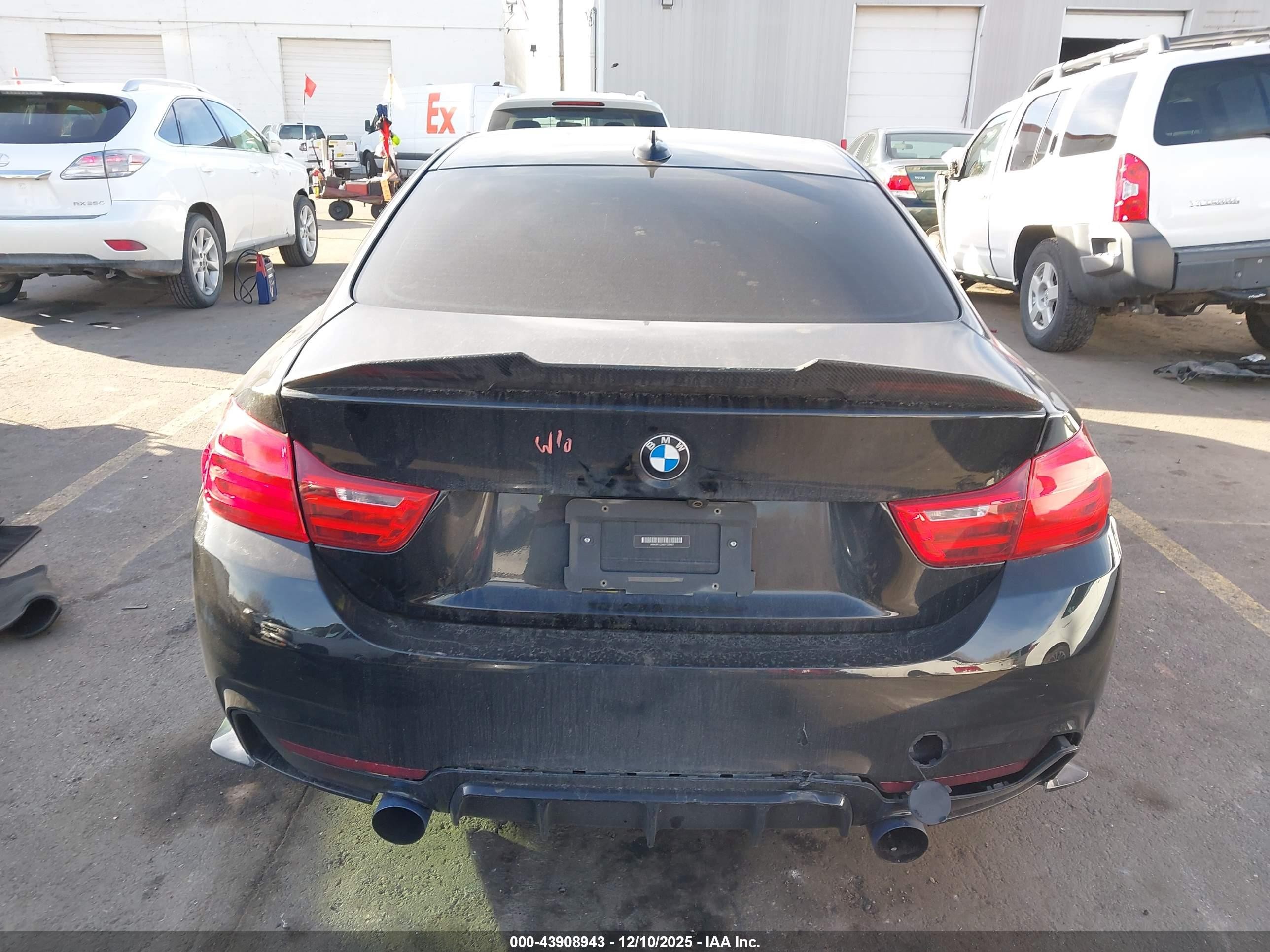 2014 Bmw 435i   Black vin: WBA3R1C56EF729427