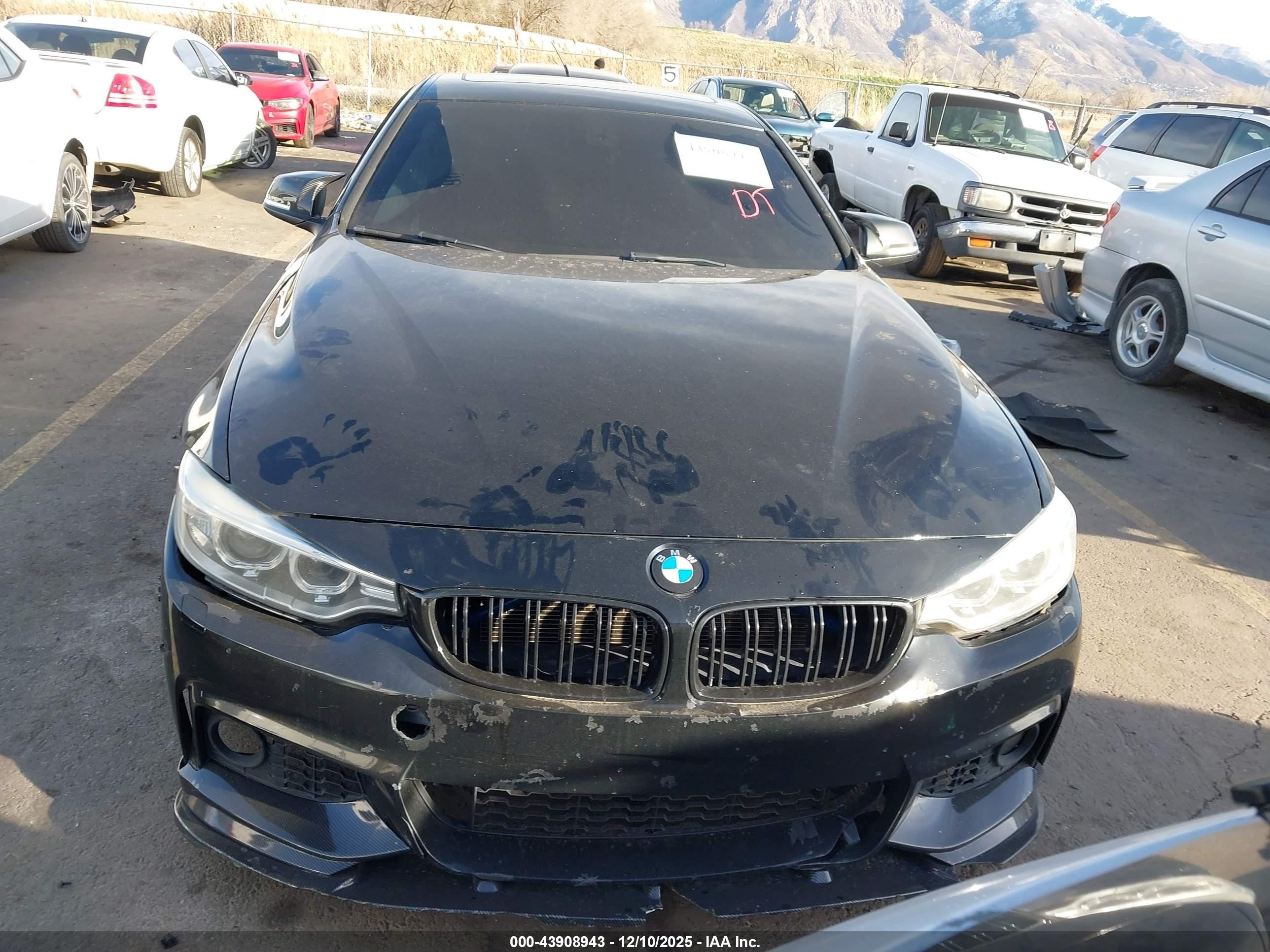 2014 Bmw 435i   Black vin: WBA3R1C56EF729427