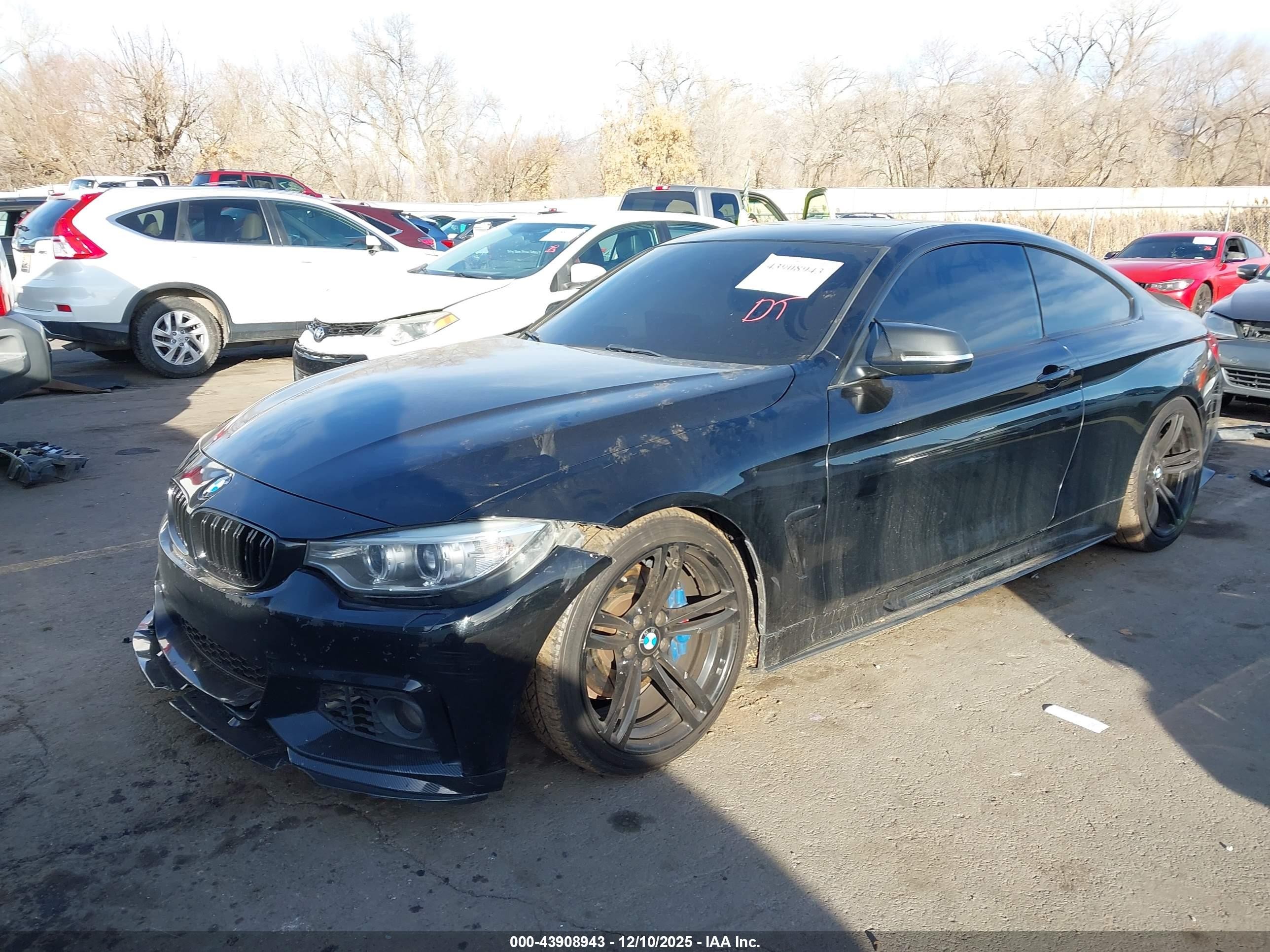 2014 Bmw 435i   Black vin: WBA3R1C56EF729427