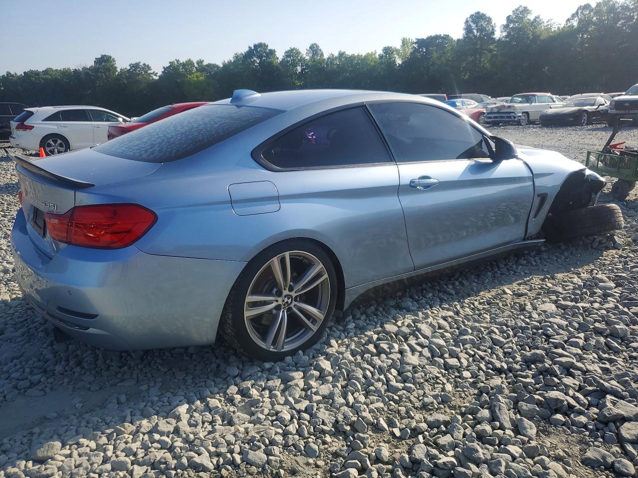 2014 Bmw 435 I Синий vin: WBA3R1C56EK192887