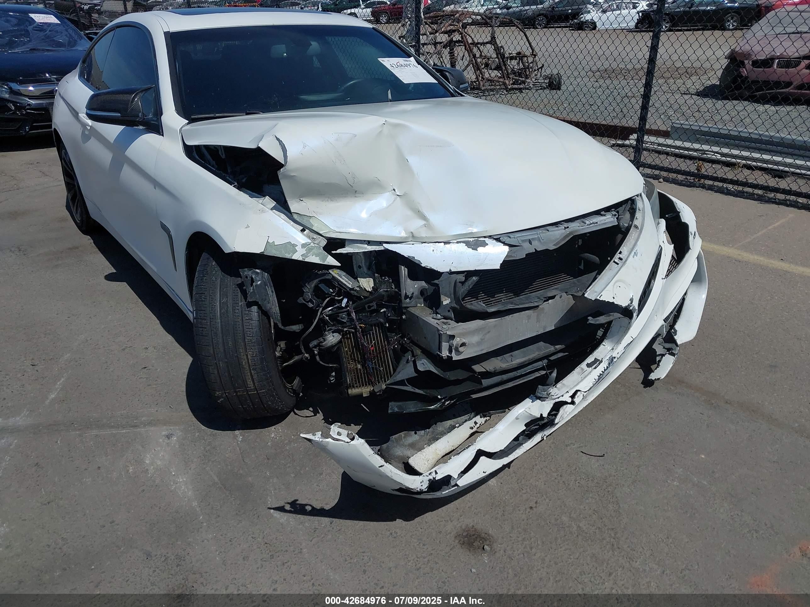 2015 Bmw 435i   Белый vin: WBA3R1C56FK193796