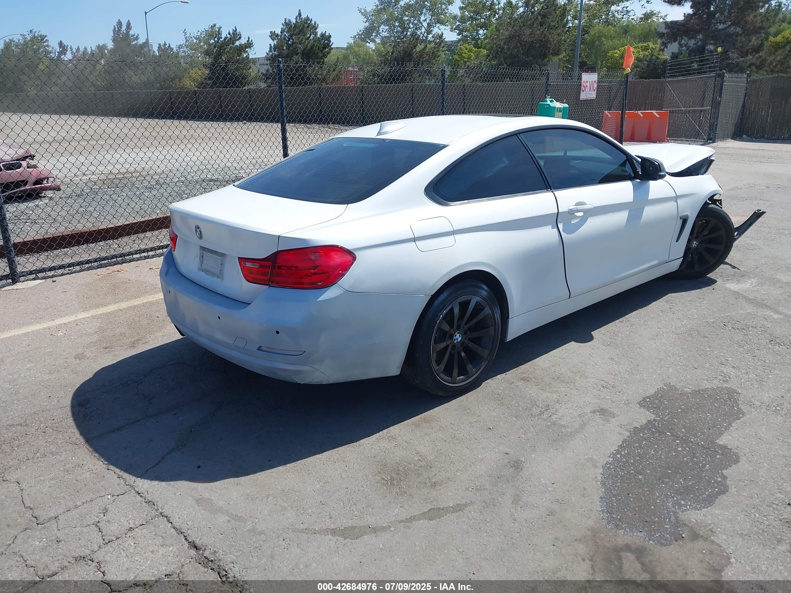 2015 Bmw 435i   Белый vin: WBA3R1C56FK193796