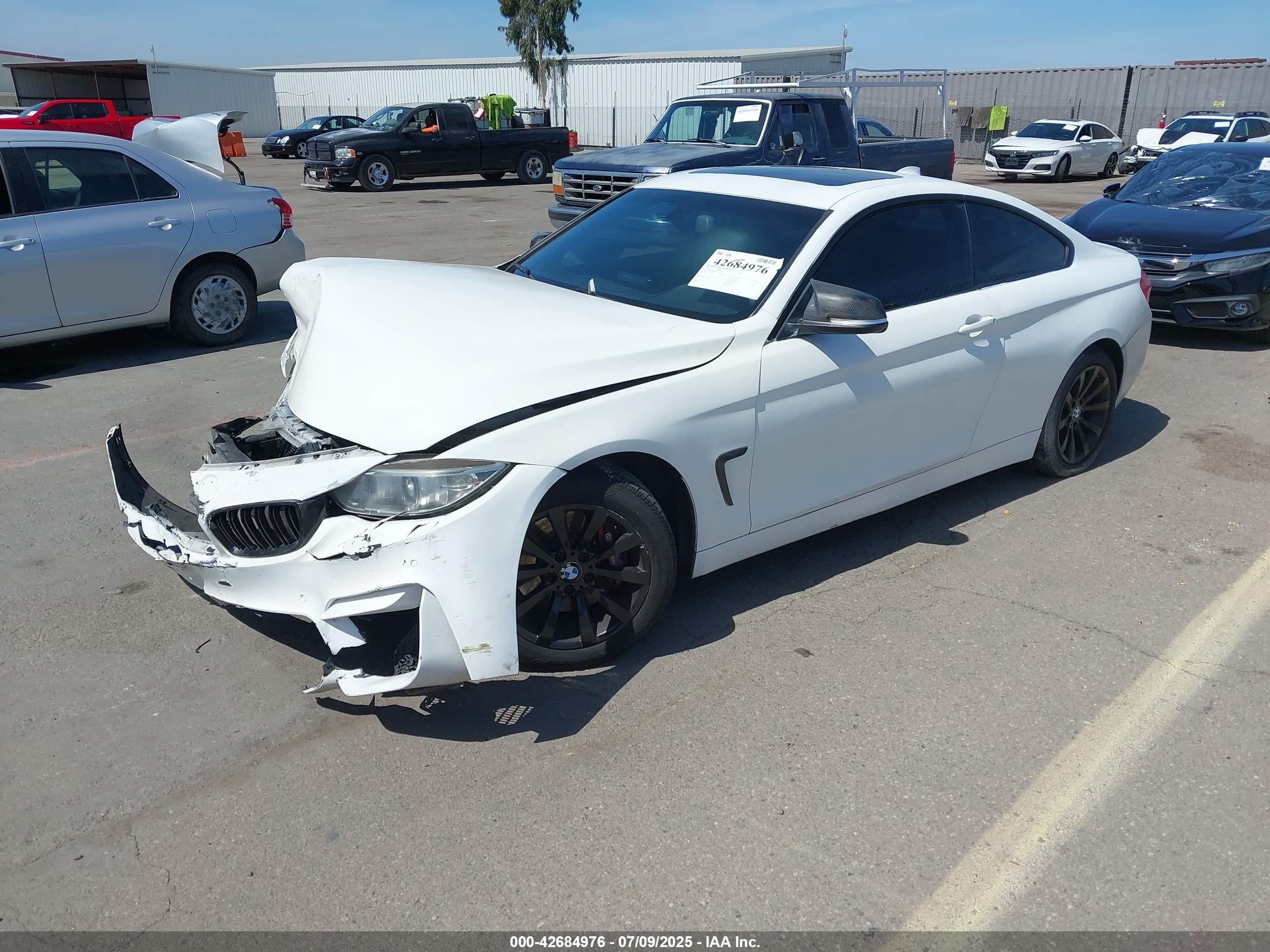 2015 Bmw 435i   Белый vin: WBA3R1C56FK193796