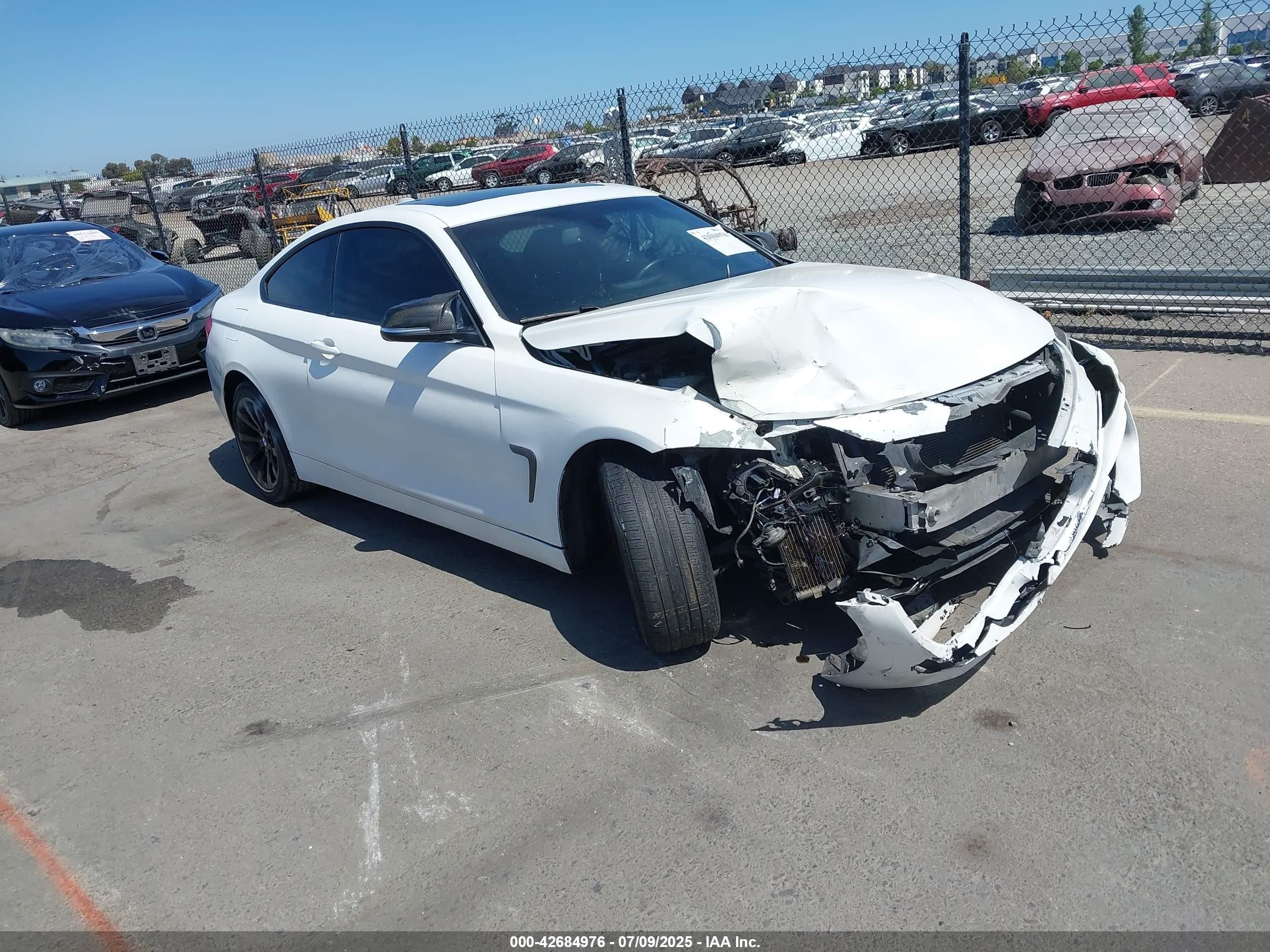 2015 Bmw 435i   White vin: WBA3R1C56FK193796
