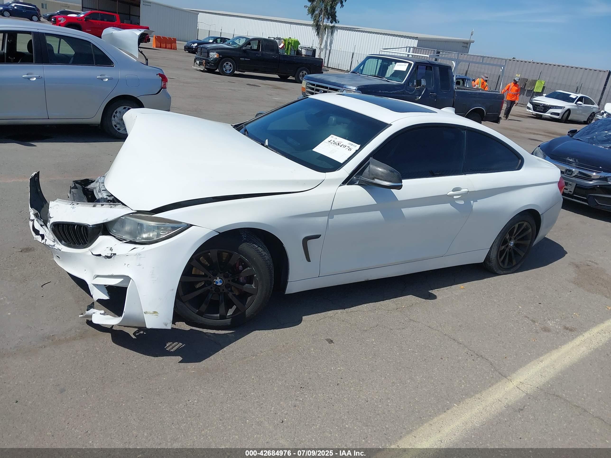 2015 Bmw 435i   Белый vin: WBA3R1C56FK193796