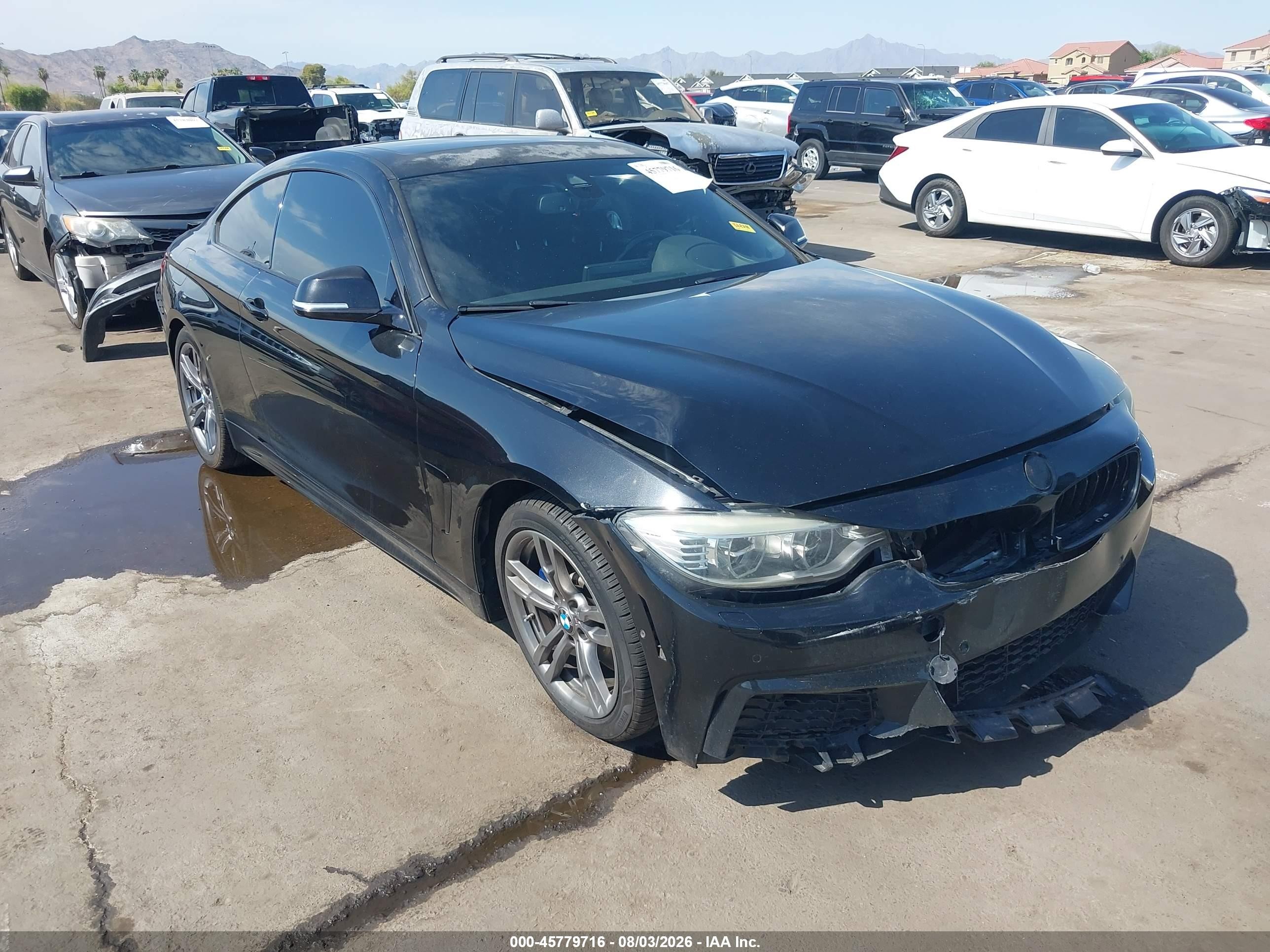 2015 Bmw 435i   Black vin: WBA3R1C56FK194818