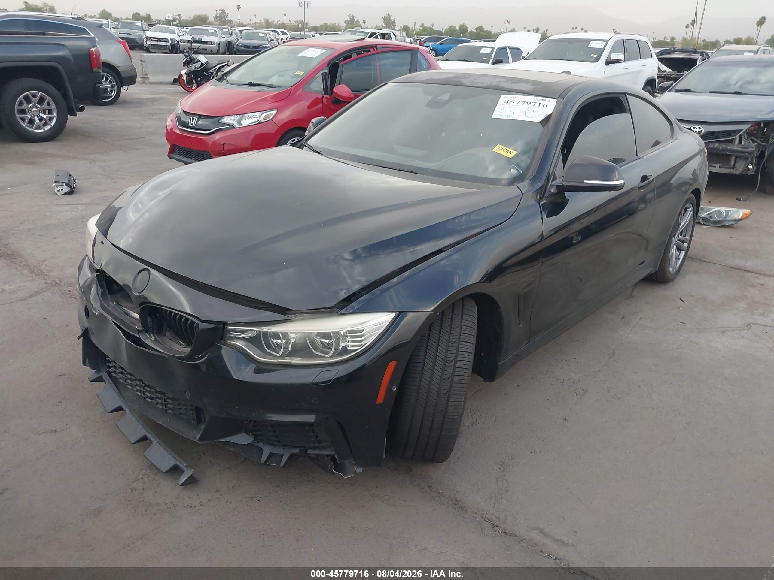 2015 Bmw 435i   Black vin: WBA3R1C56FK194818