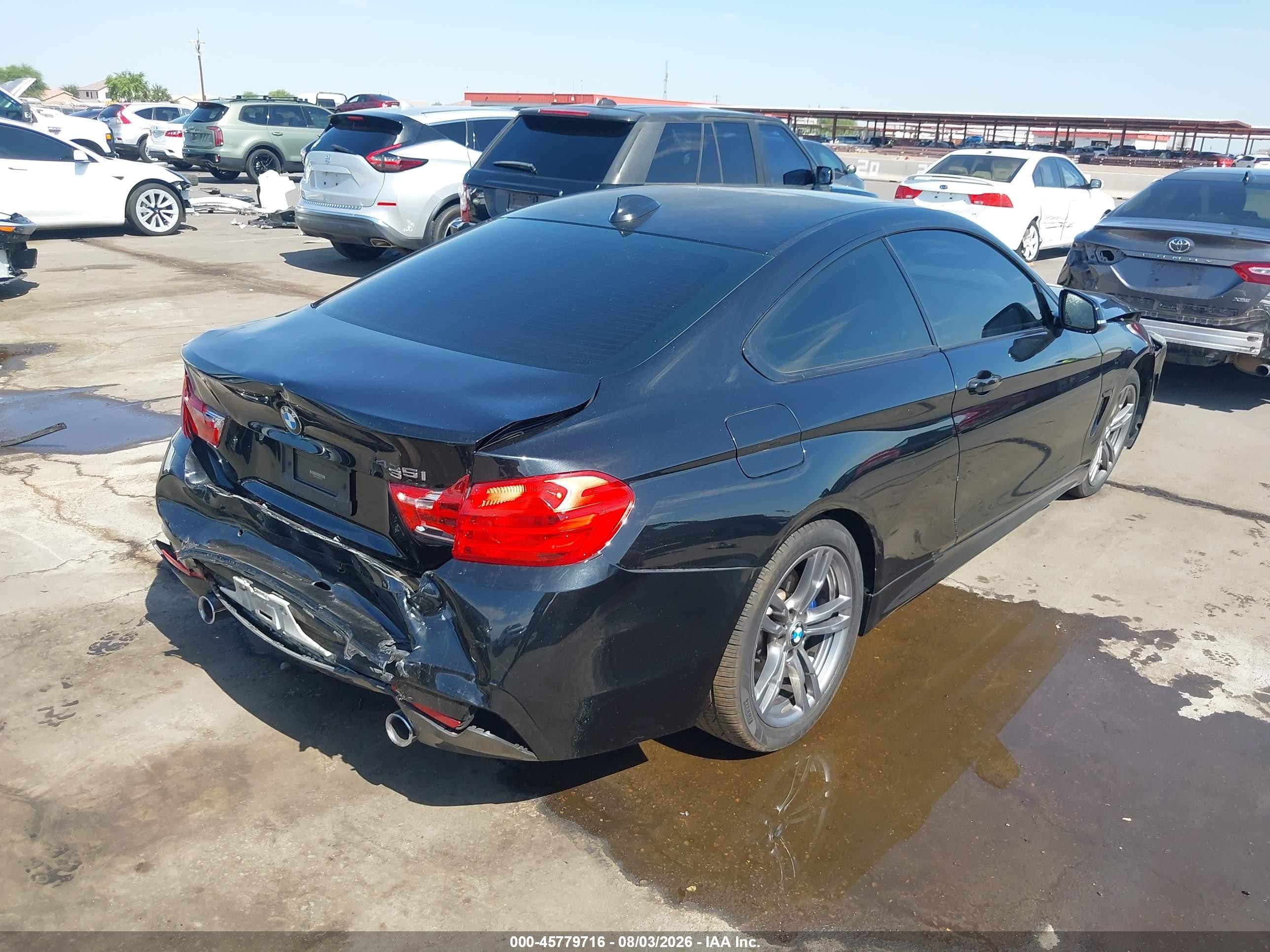 2015 Bmw 435i   Black vin: WBA3R1C56FK194818