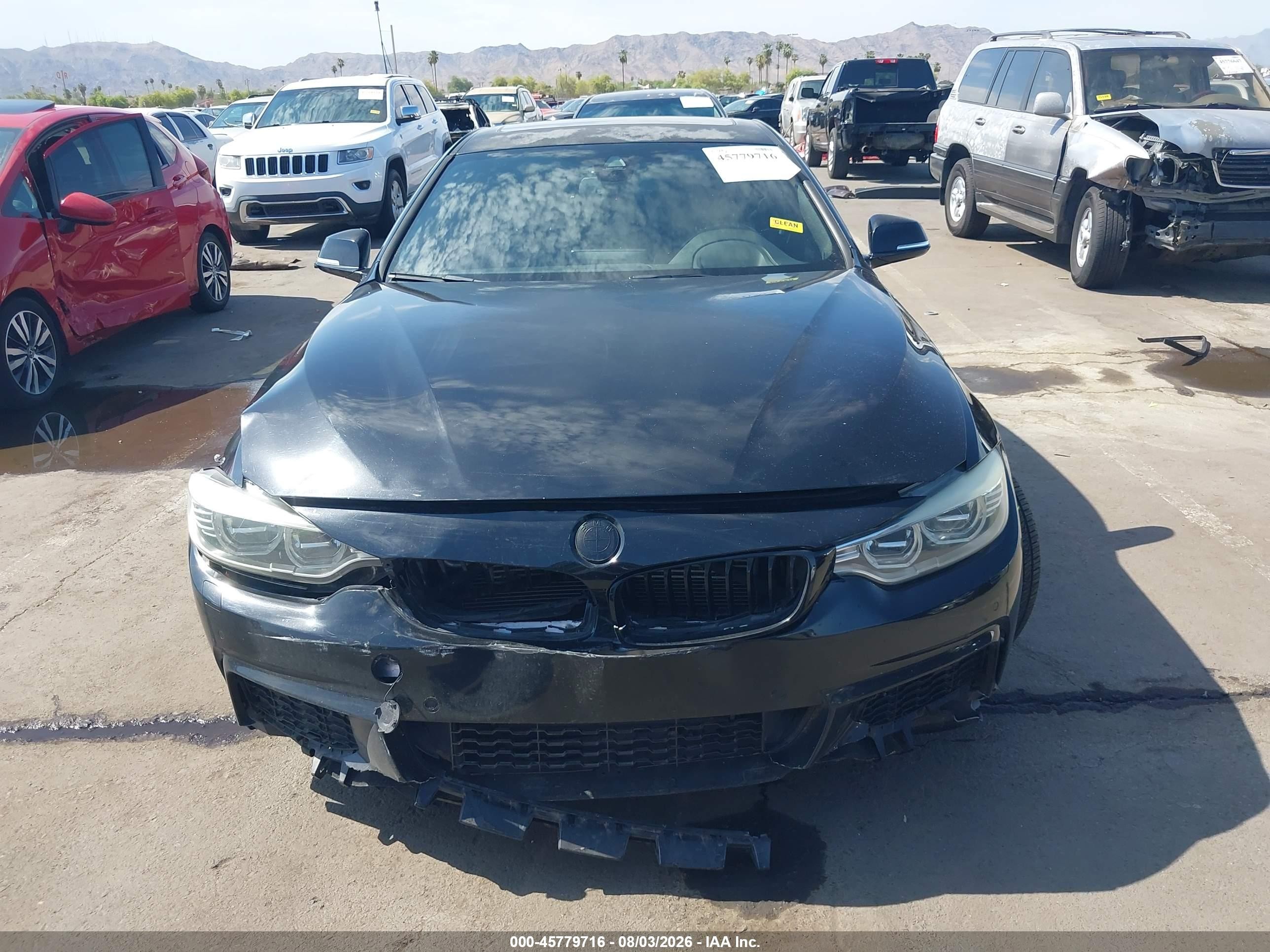 2015 Bmw 435i   Black vin: WBA3R1C56FK194818
