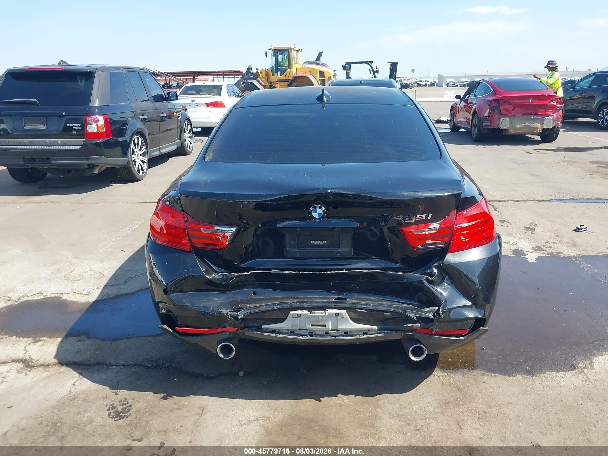 2015 Bmw 435i   Black vin: WBA3R1C56FK194818