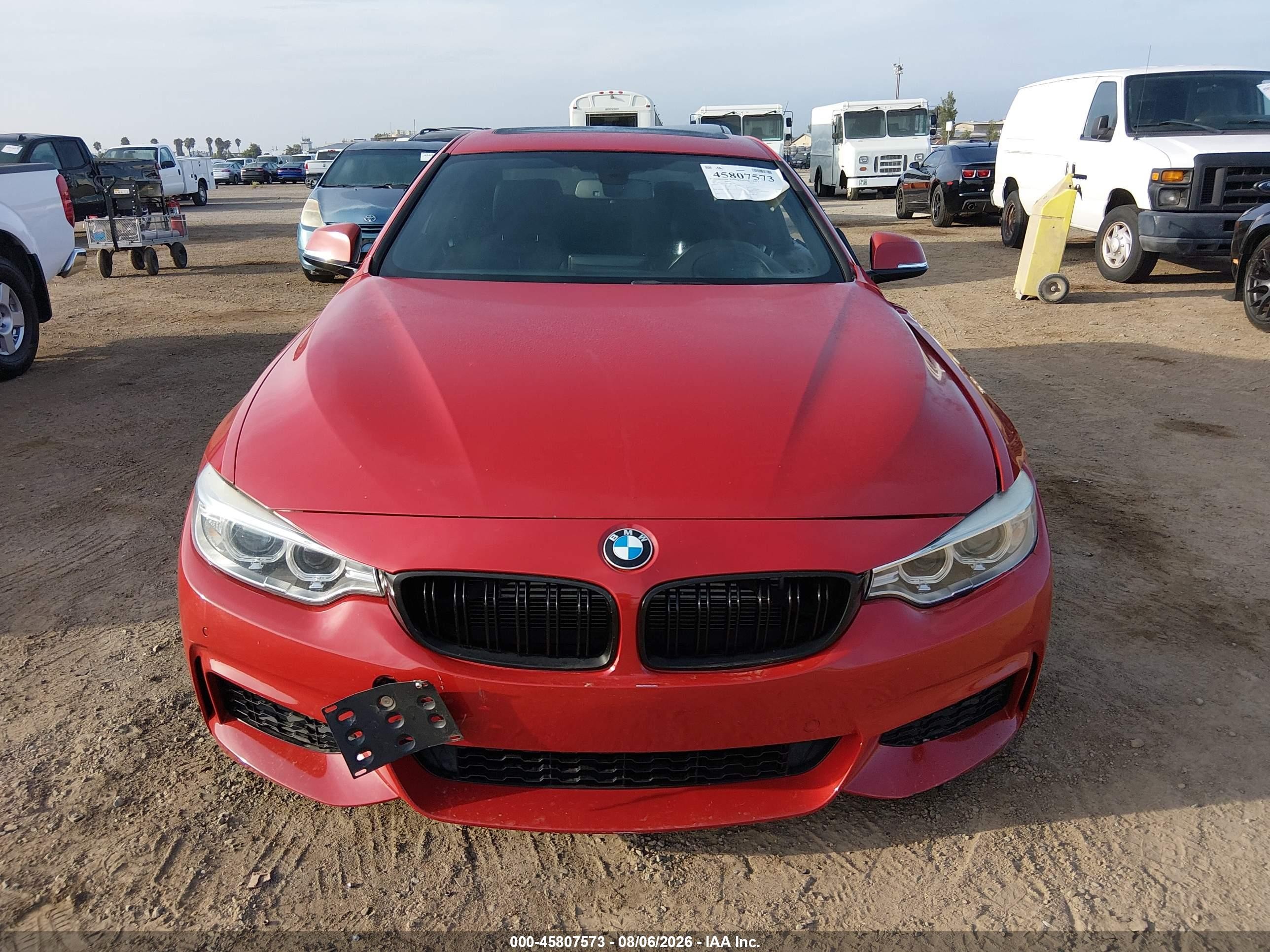 2015 Bmw 435i   Red vin: WBA3R1C56FK195578