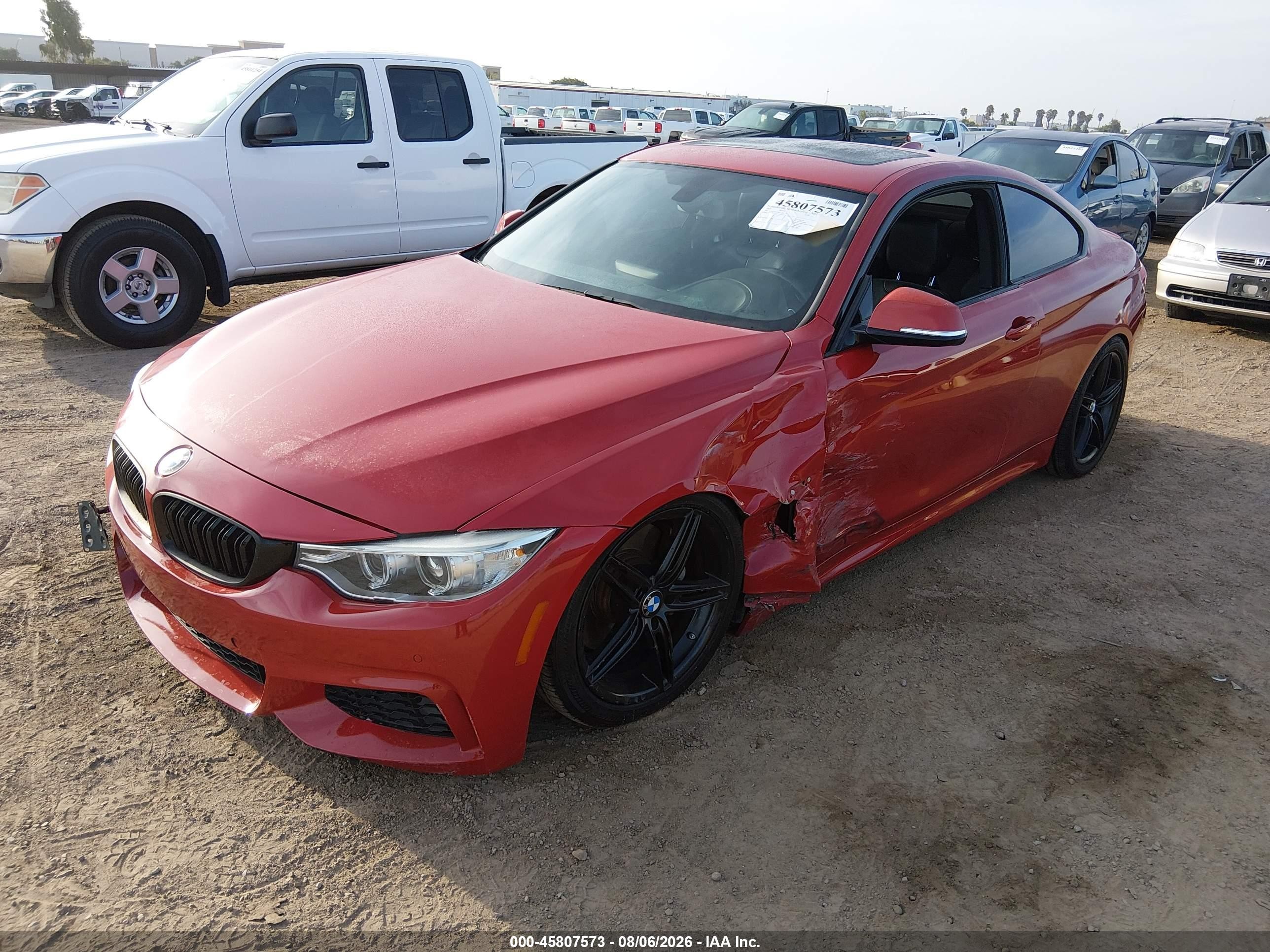 2015 Bmw 435i   Red vin: WBA3R1C56FK195578