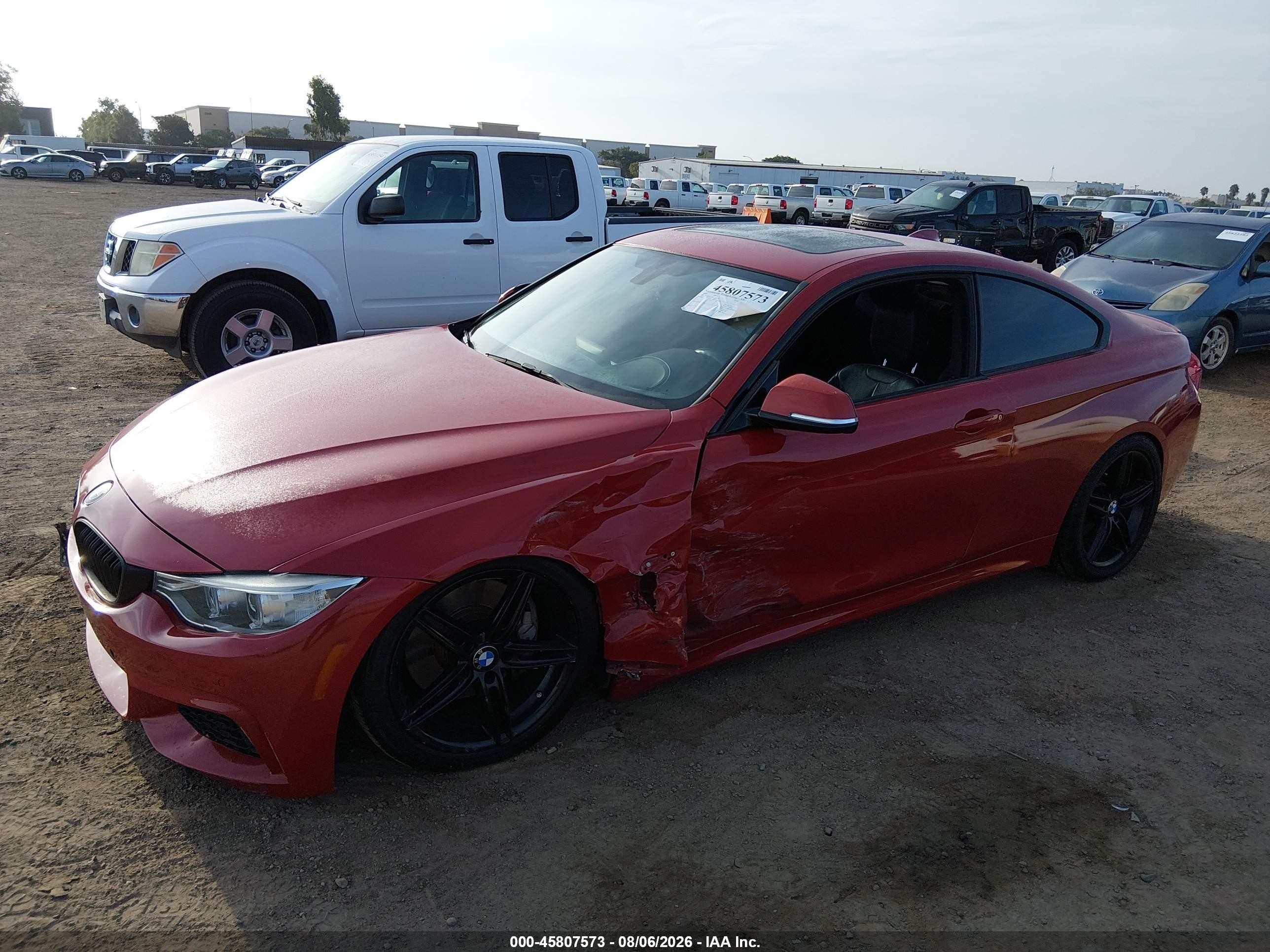 2015 Bmw 435i   Red vin: WBA3R1C56FK195578