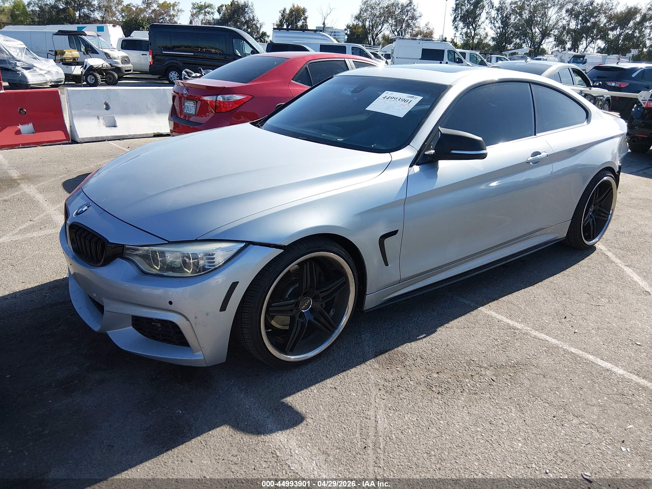 2014 Bmw 435i   Silver vin: WBA3R1C58EK190025