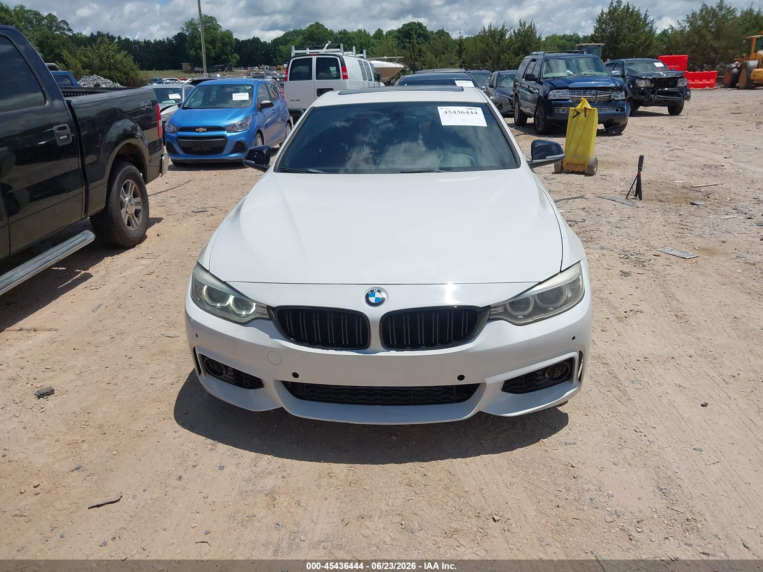 2014 Bmw 435i White vin: WBA3R1C58EK191966