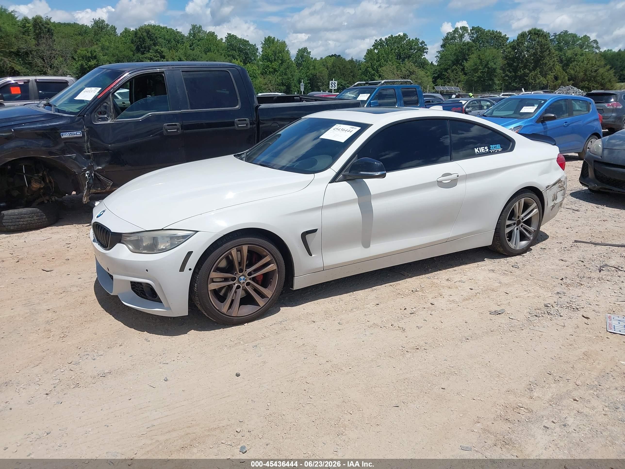 2014 Bmw 435i White vin: WBA3R1C58EK191966