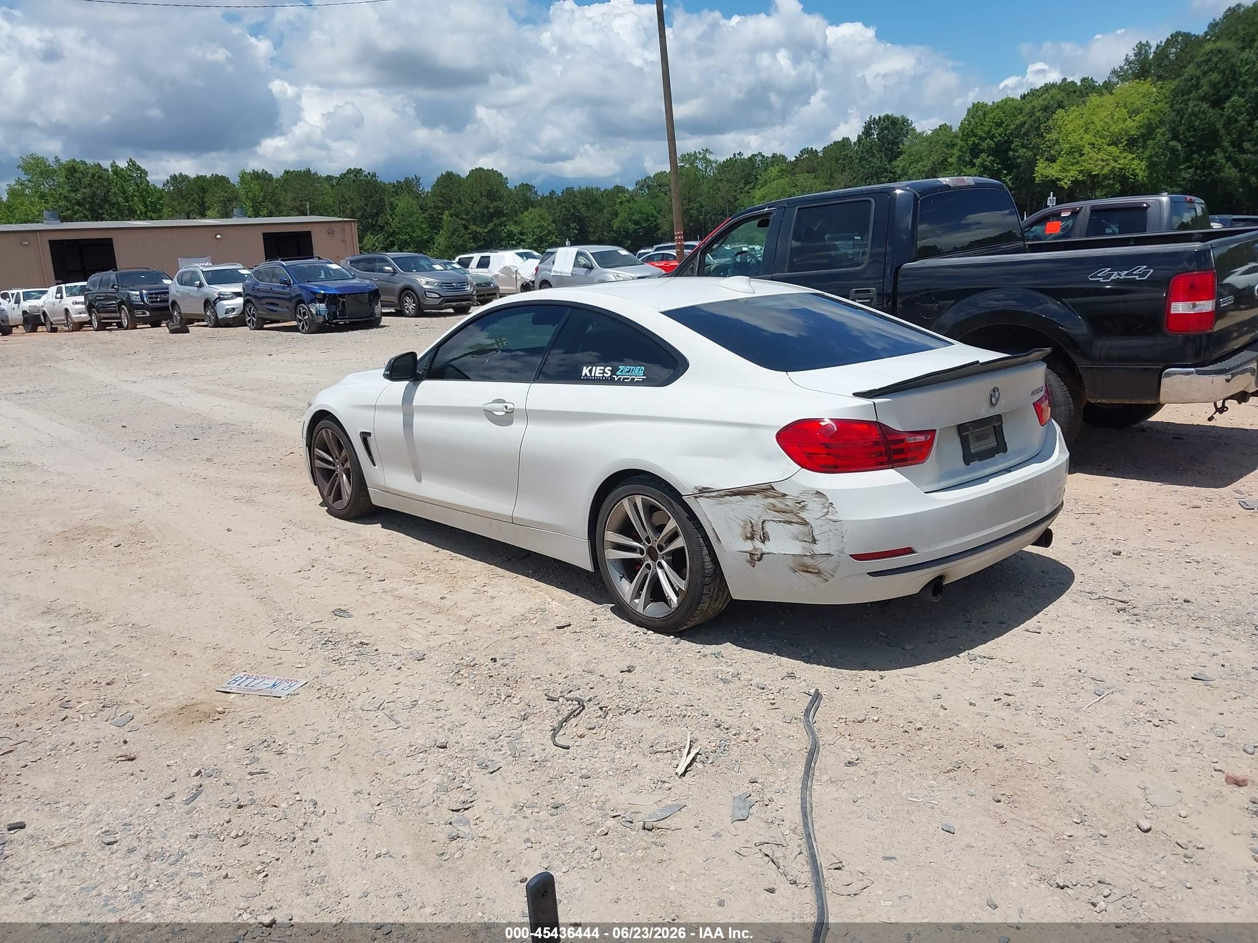 2014 Bmw 435i White vin: WBA3R1C58EK191966