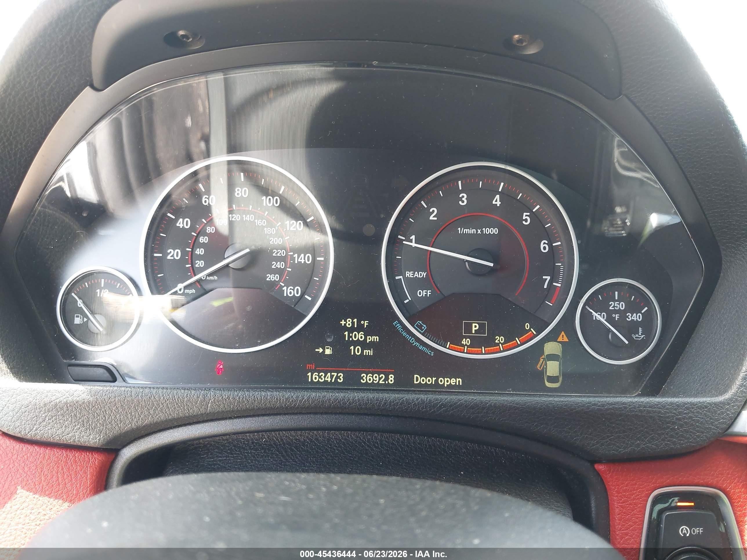 2014 Bmw 435i White vin: WBA3R1C58EK191966