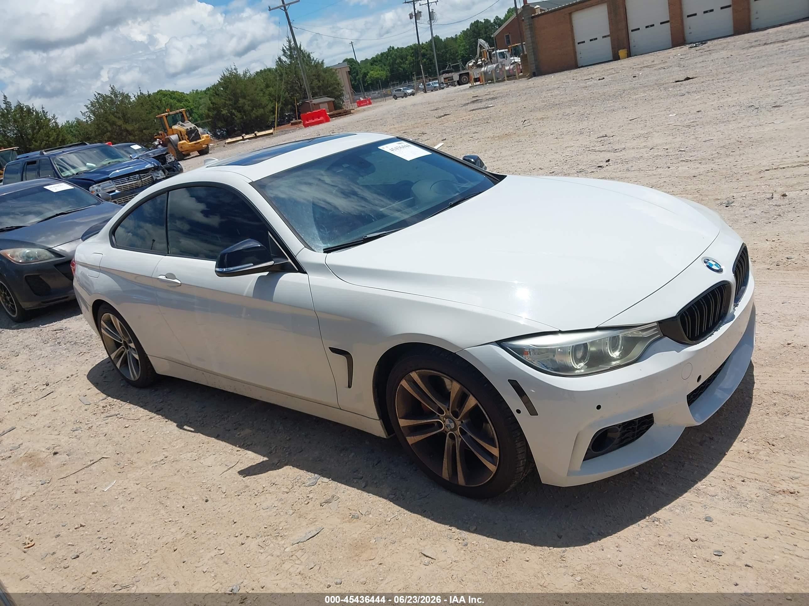 2014 Bmw 435i White vin: WBA3R1C58EK191966