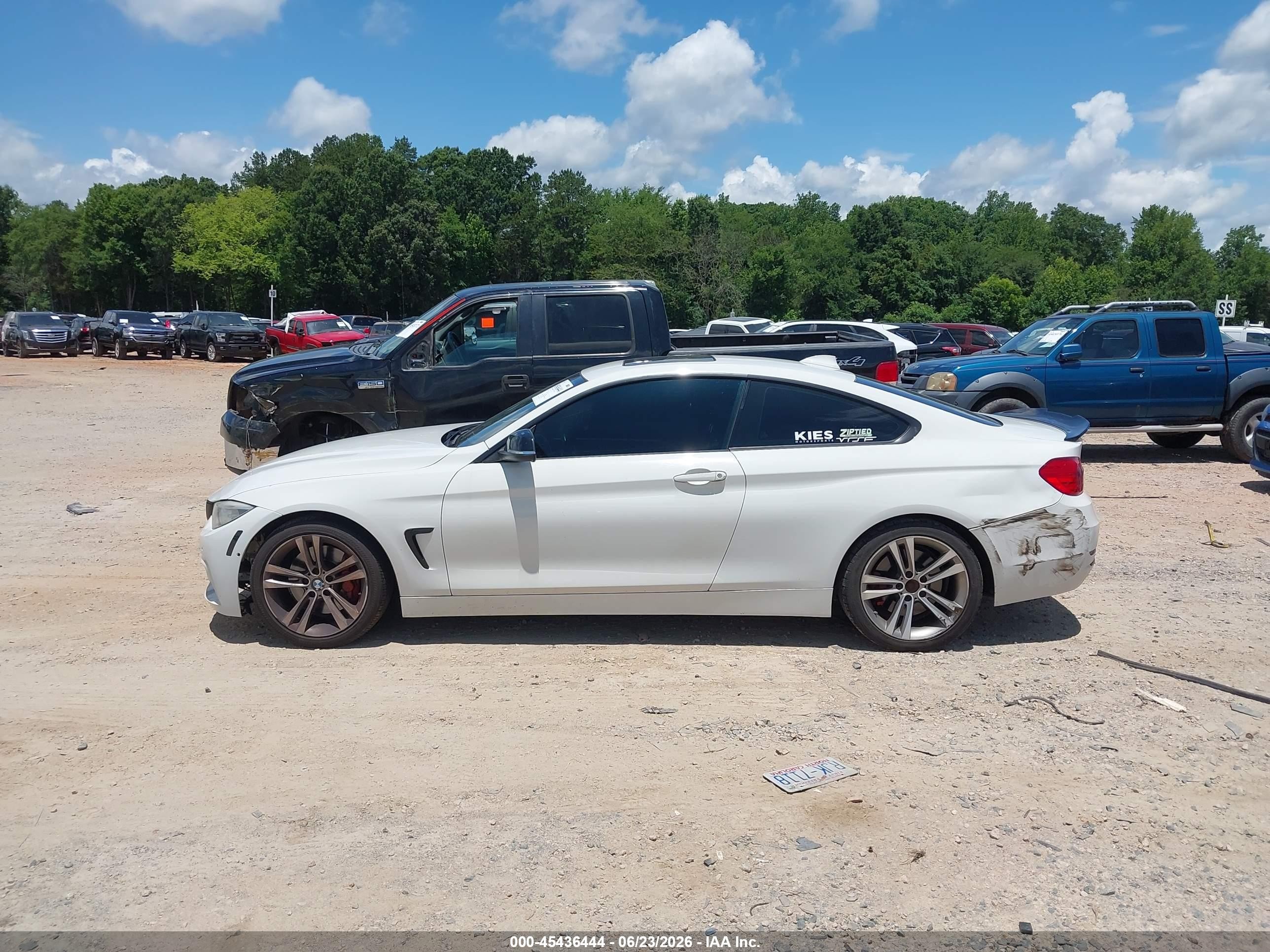 2014 Bmw 435i White vin: WBA3R1C58EK191966