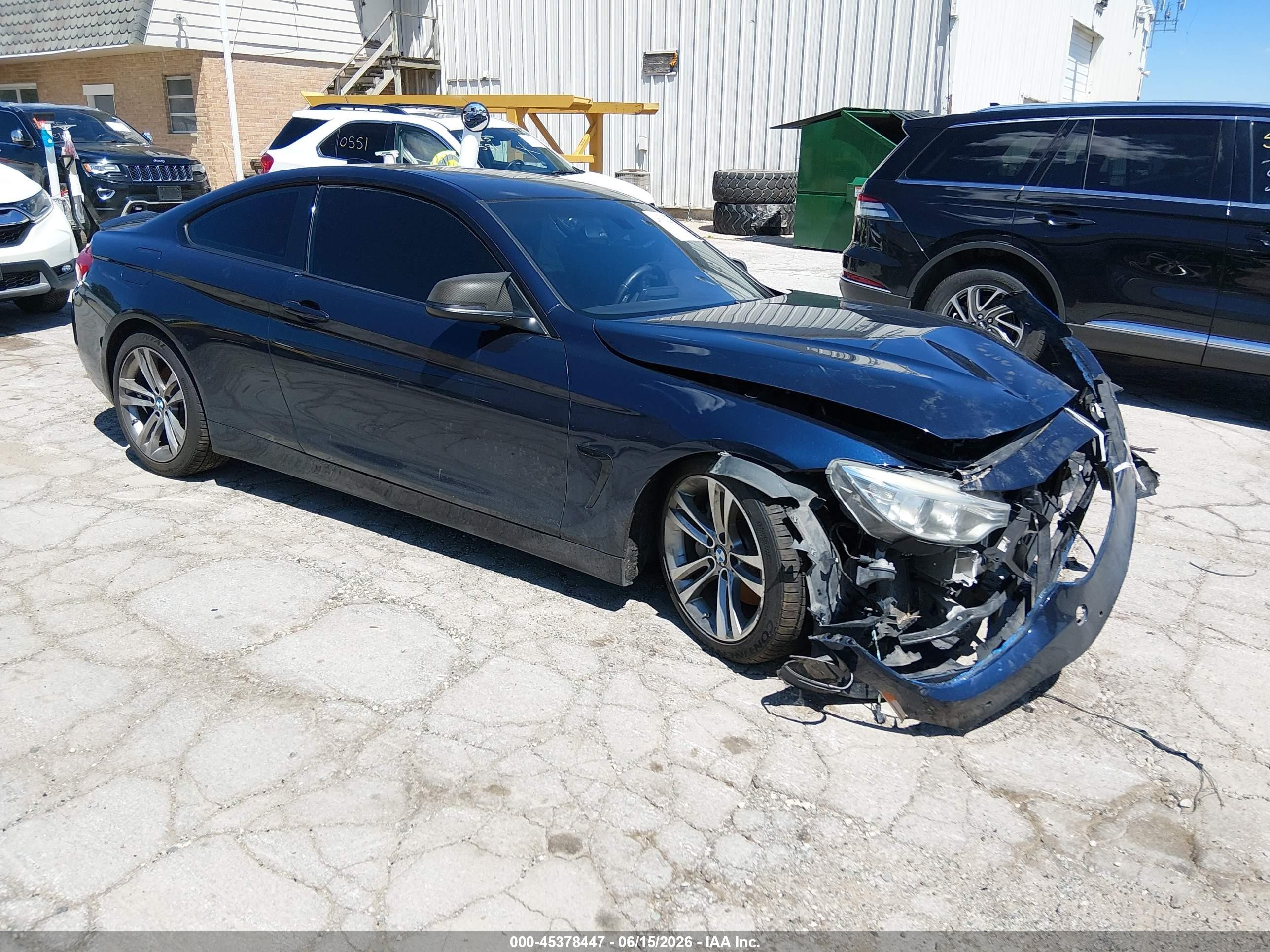 2015 Bmw 435i   Blue vin: WBA3R1C58FF774581