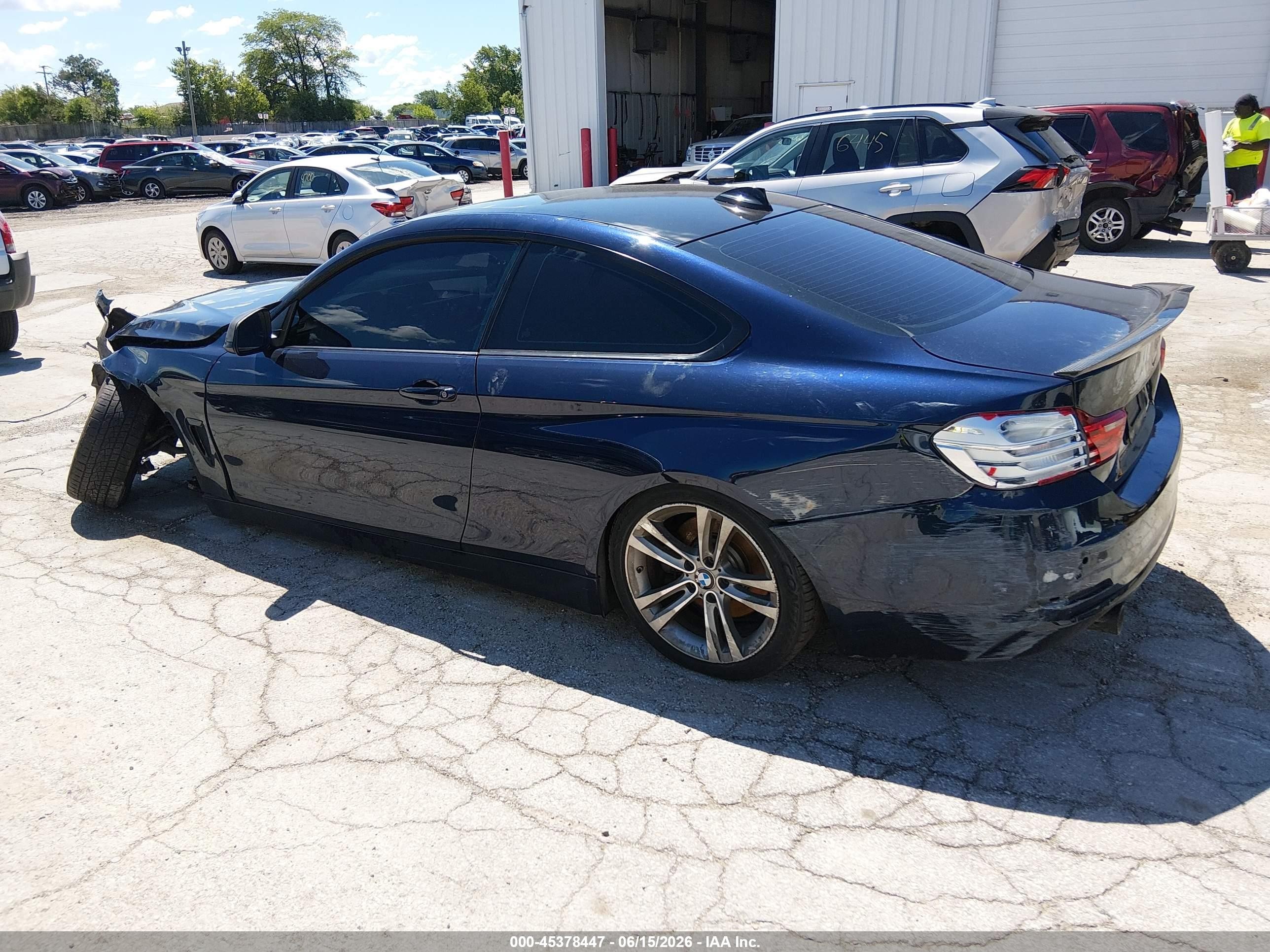 2015 Bmw 435i   Blue vin: WBA3R1C58FF774581