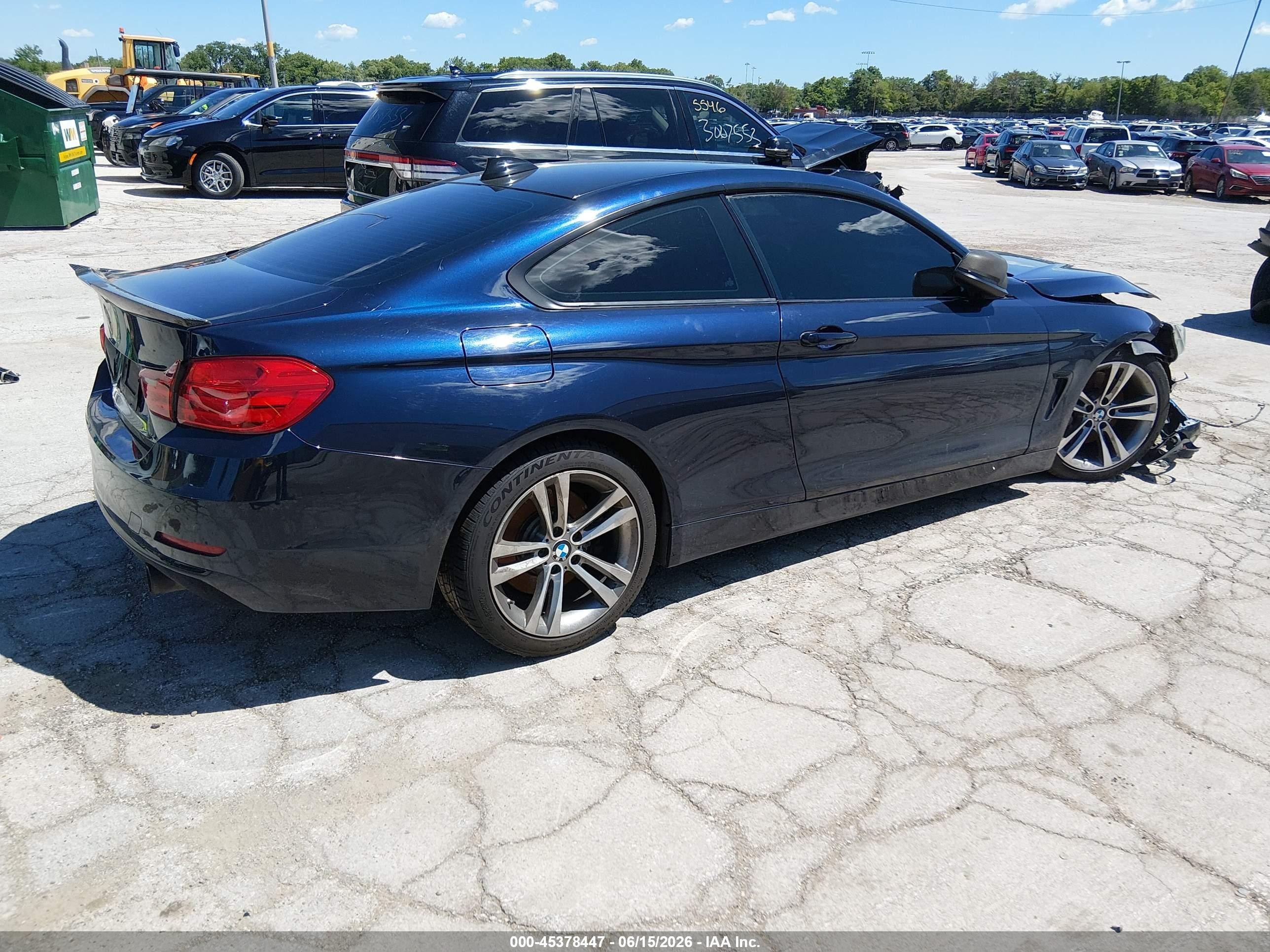 2015 Bmw 435i   Blue vin: WBA3R1C58FF774581