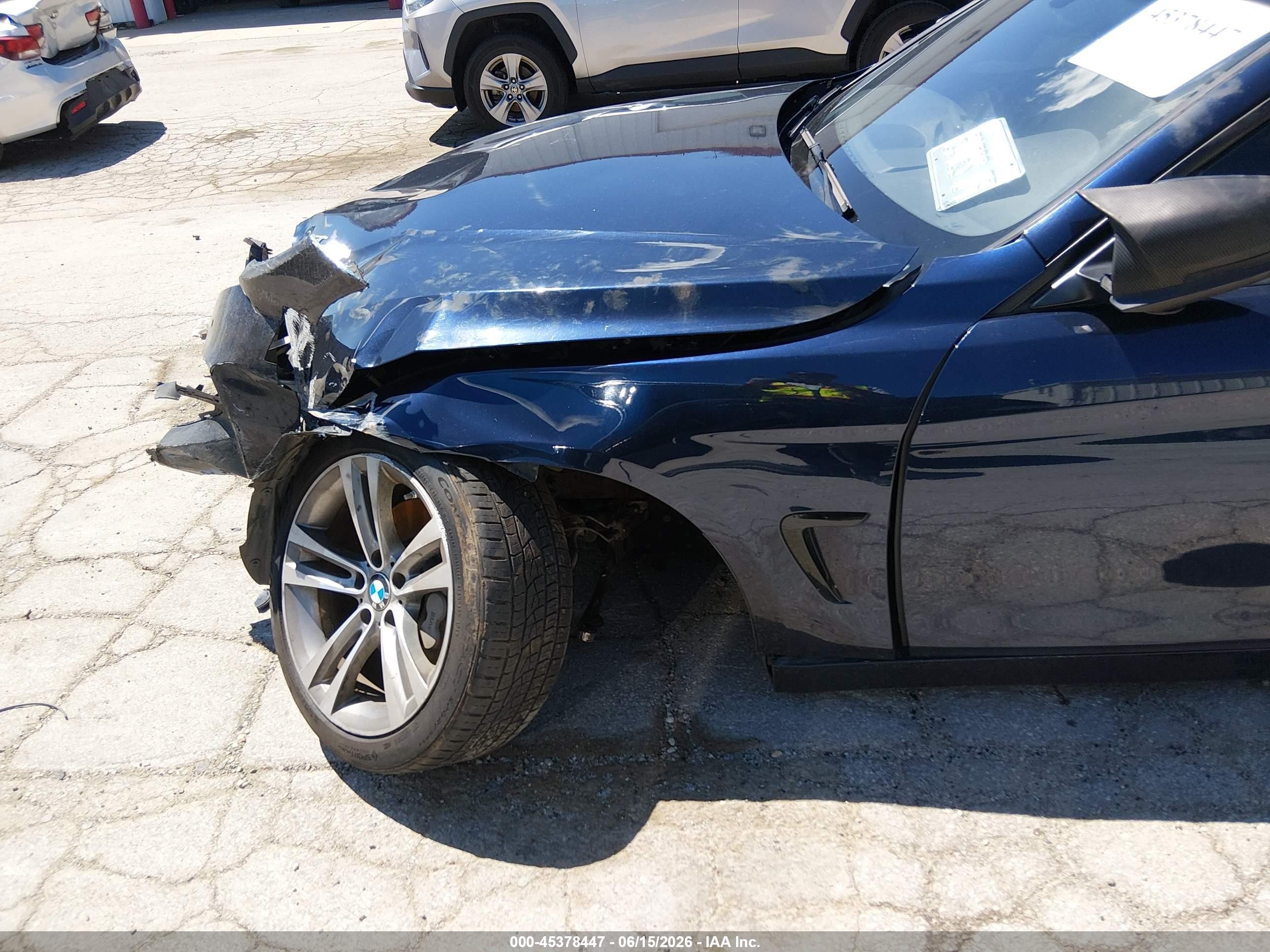 2015 Bmw 435i   Blue vin: WBA3R1C58FF774581