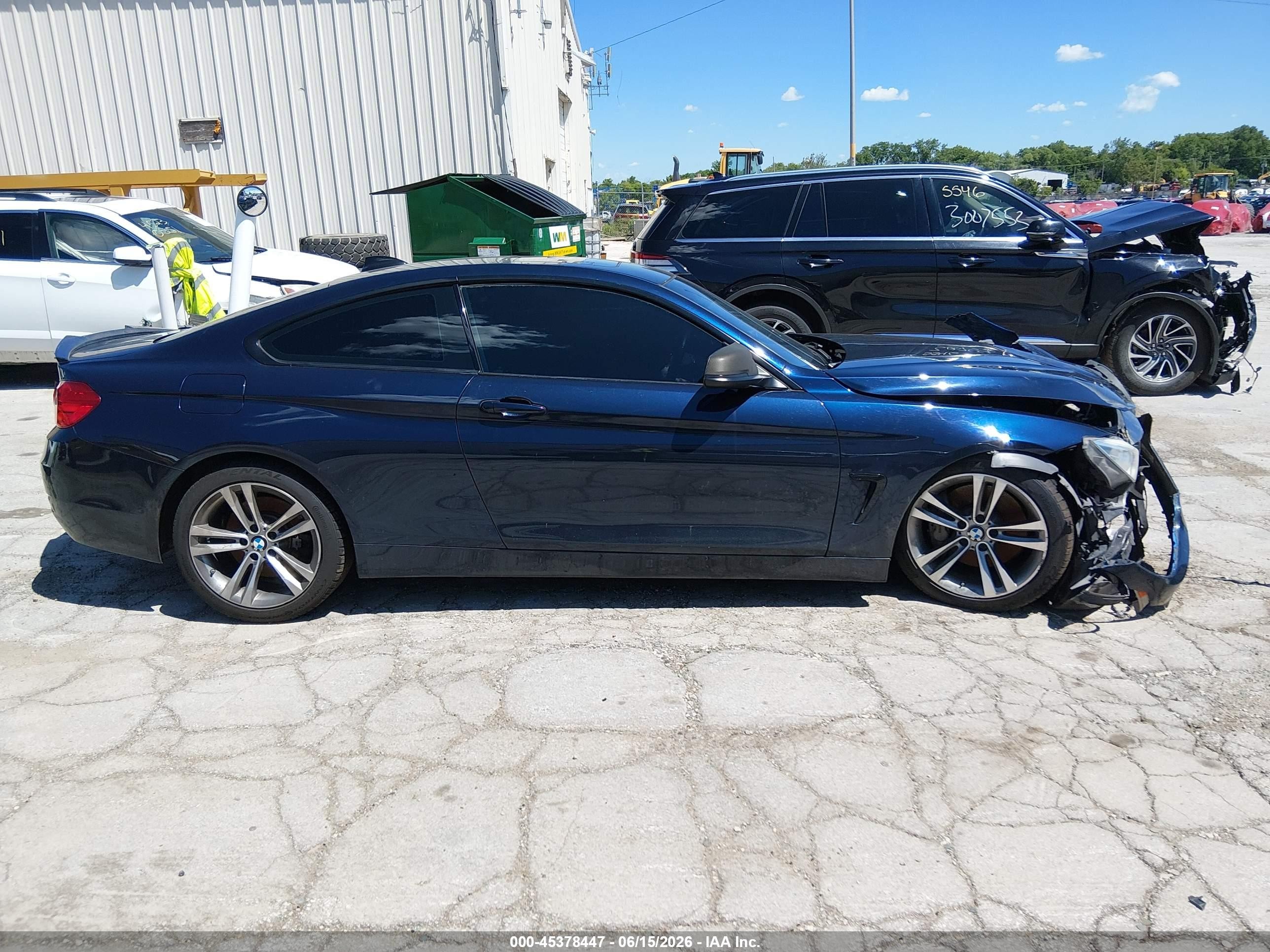 2015 Bmw 435i   Blue vin: WBA3R1C58FF774581