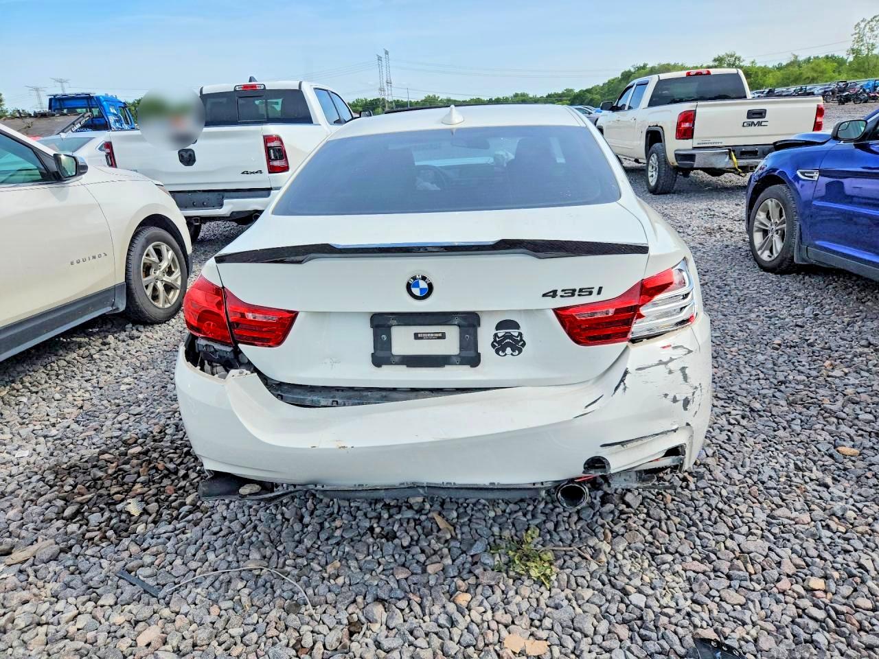 2015 Bmw 435 I White vin: WBA3R1C58FK193816