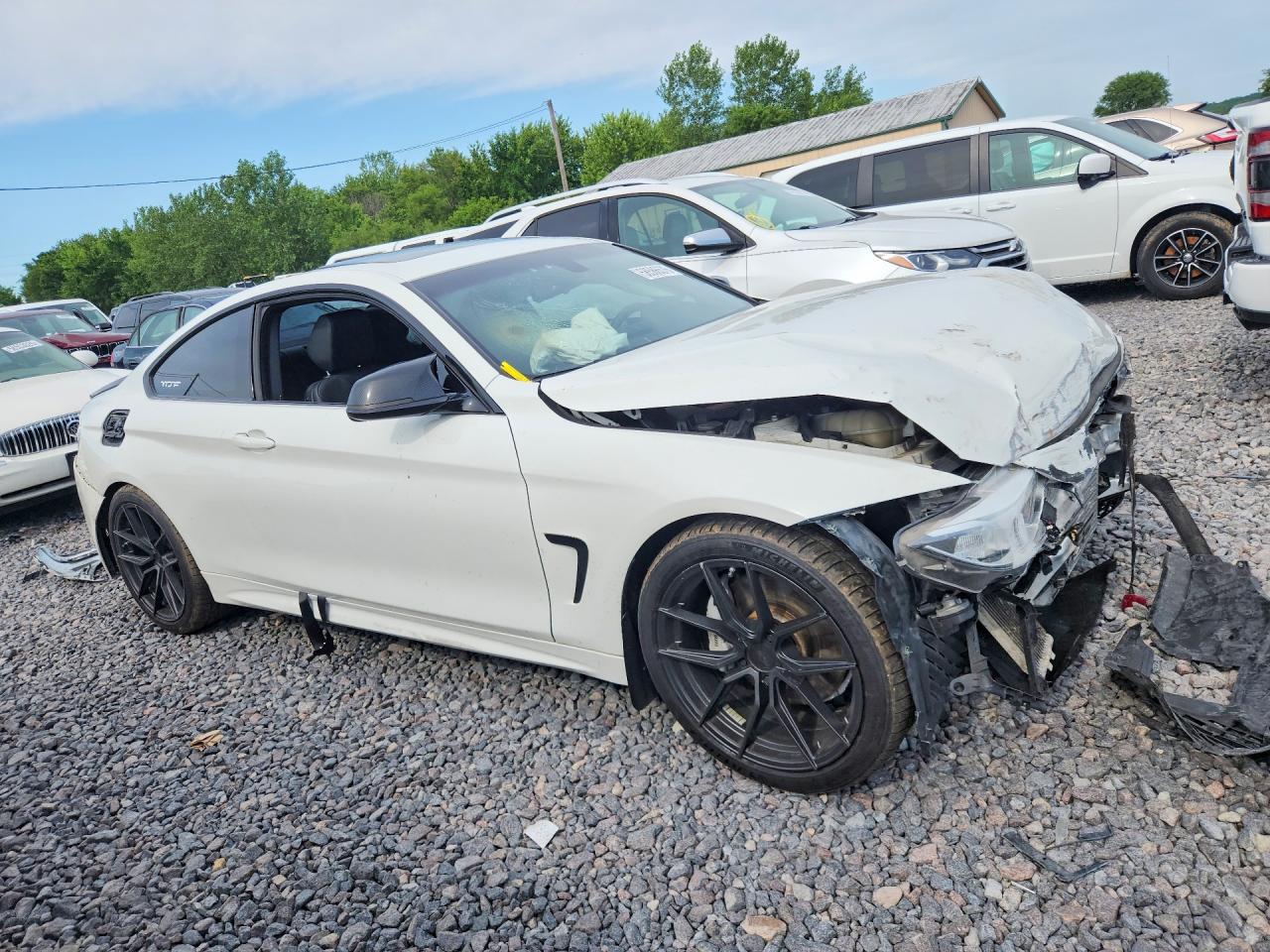 2015 Bmw 435 I White vin: WBA3R1C58FK193816