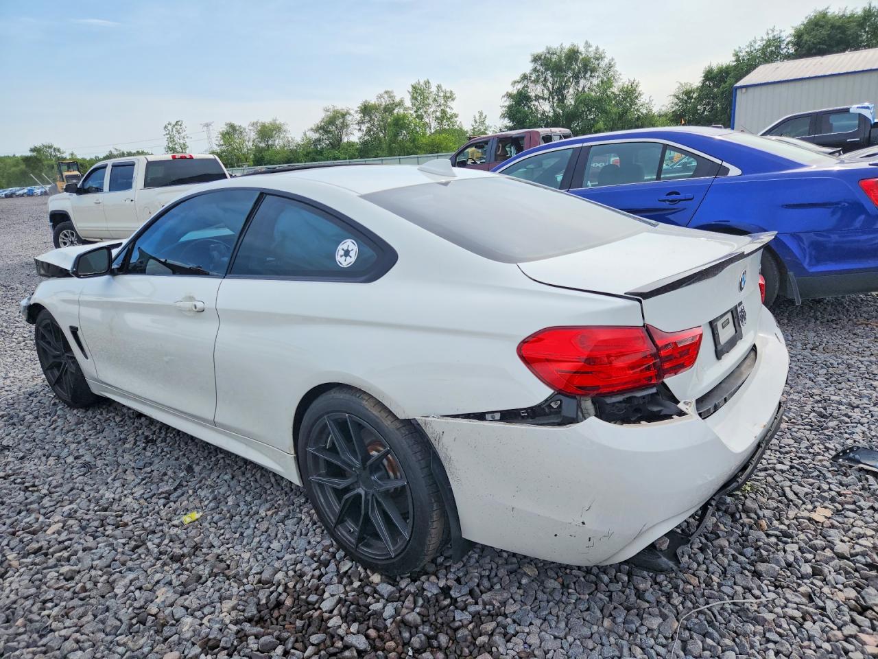 2015 Bmw 435 I White vin: WBA3R1C58FK193816