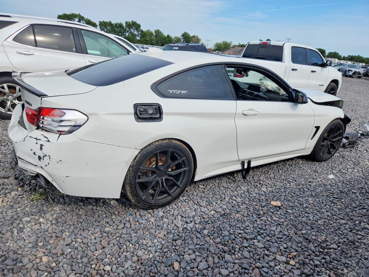 2015 Bmw 435 I White vin: WBA3R1C58FK193816