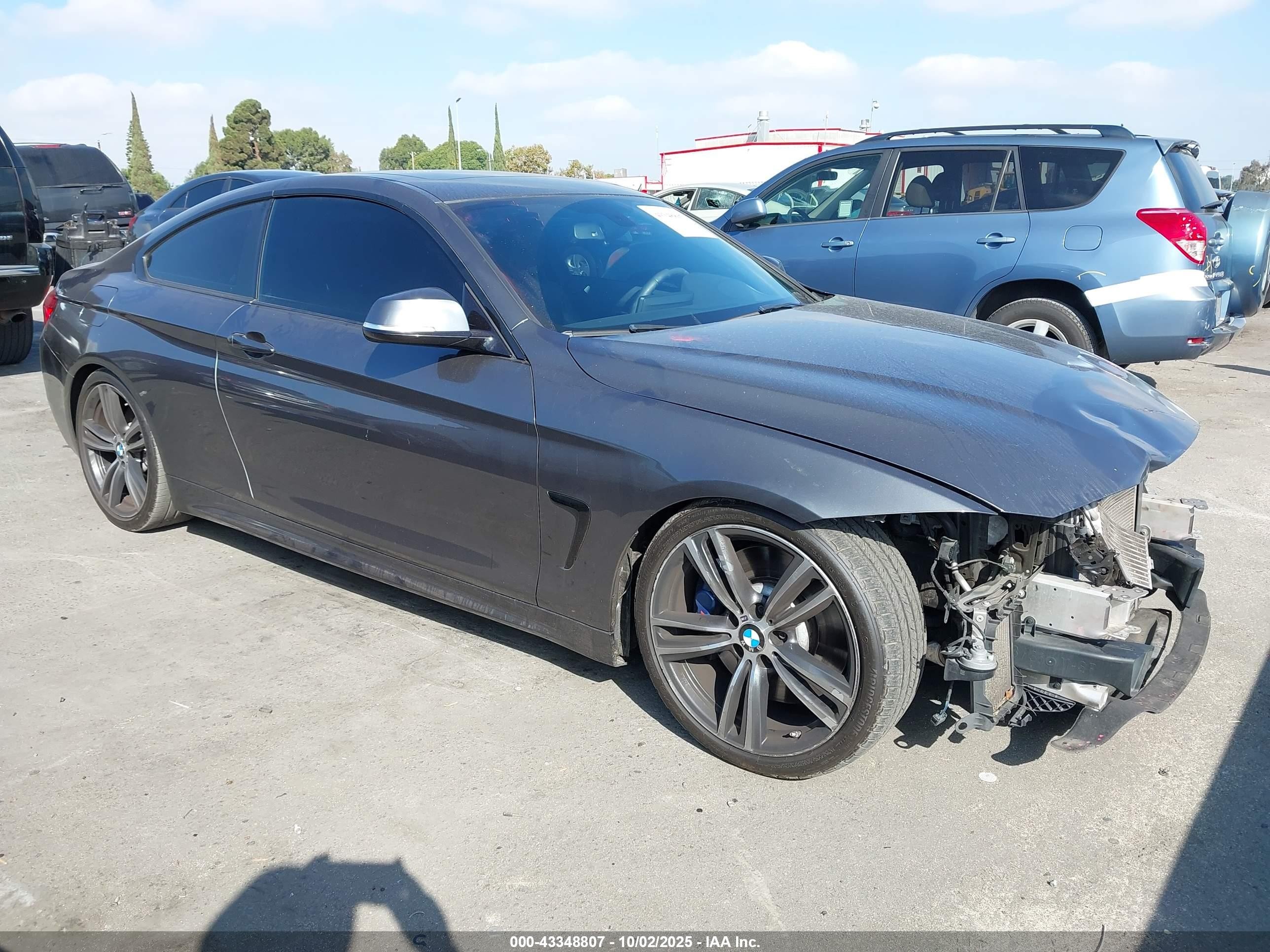 2015 Bmw 435i   Gray vin: WBA3R1C58FK193850