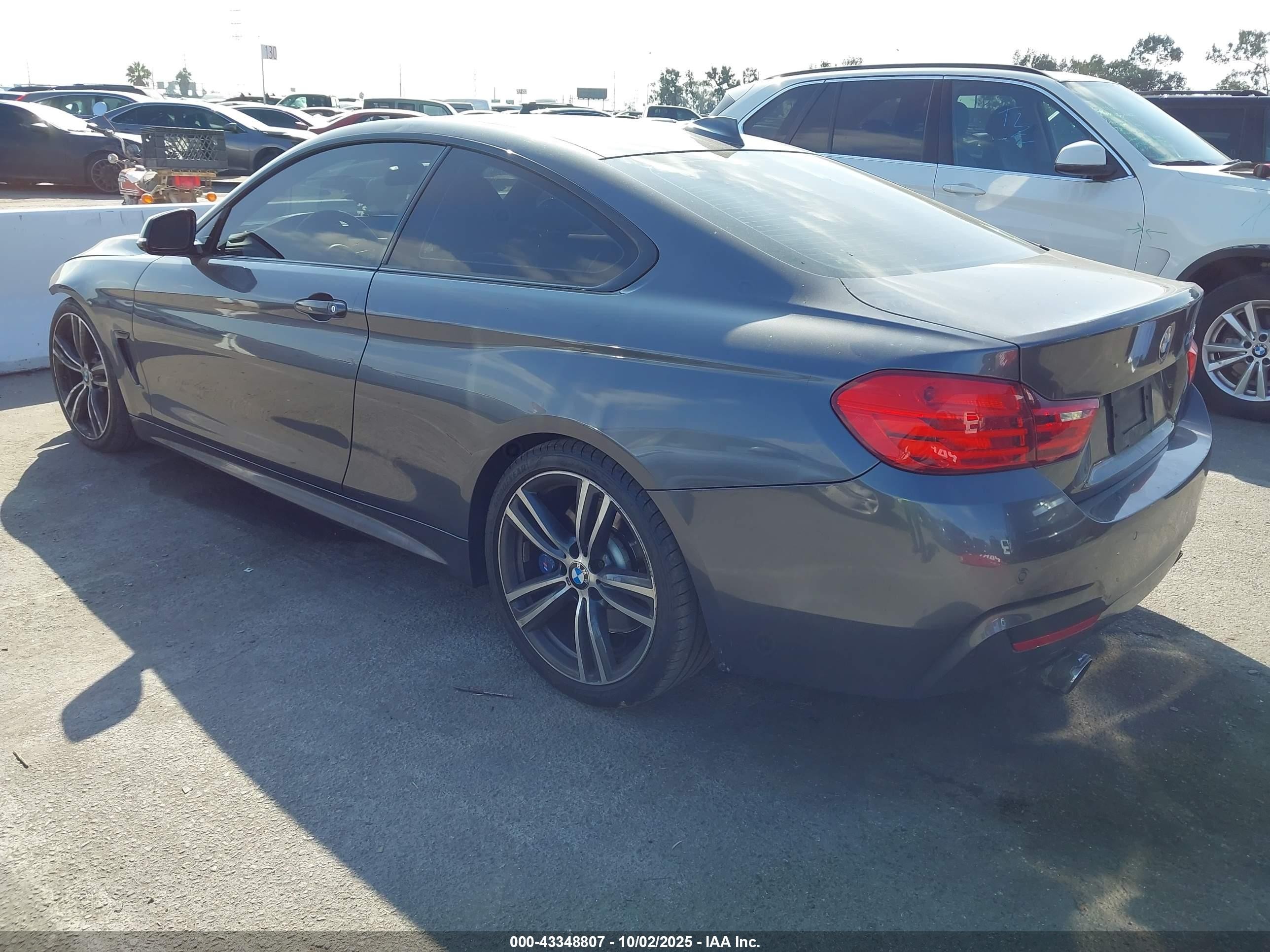 2015 Bmw 435i   Gray vin: WBA3R1C58FK193850