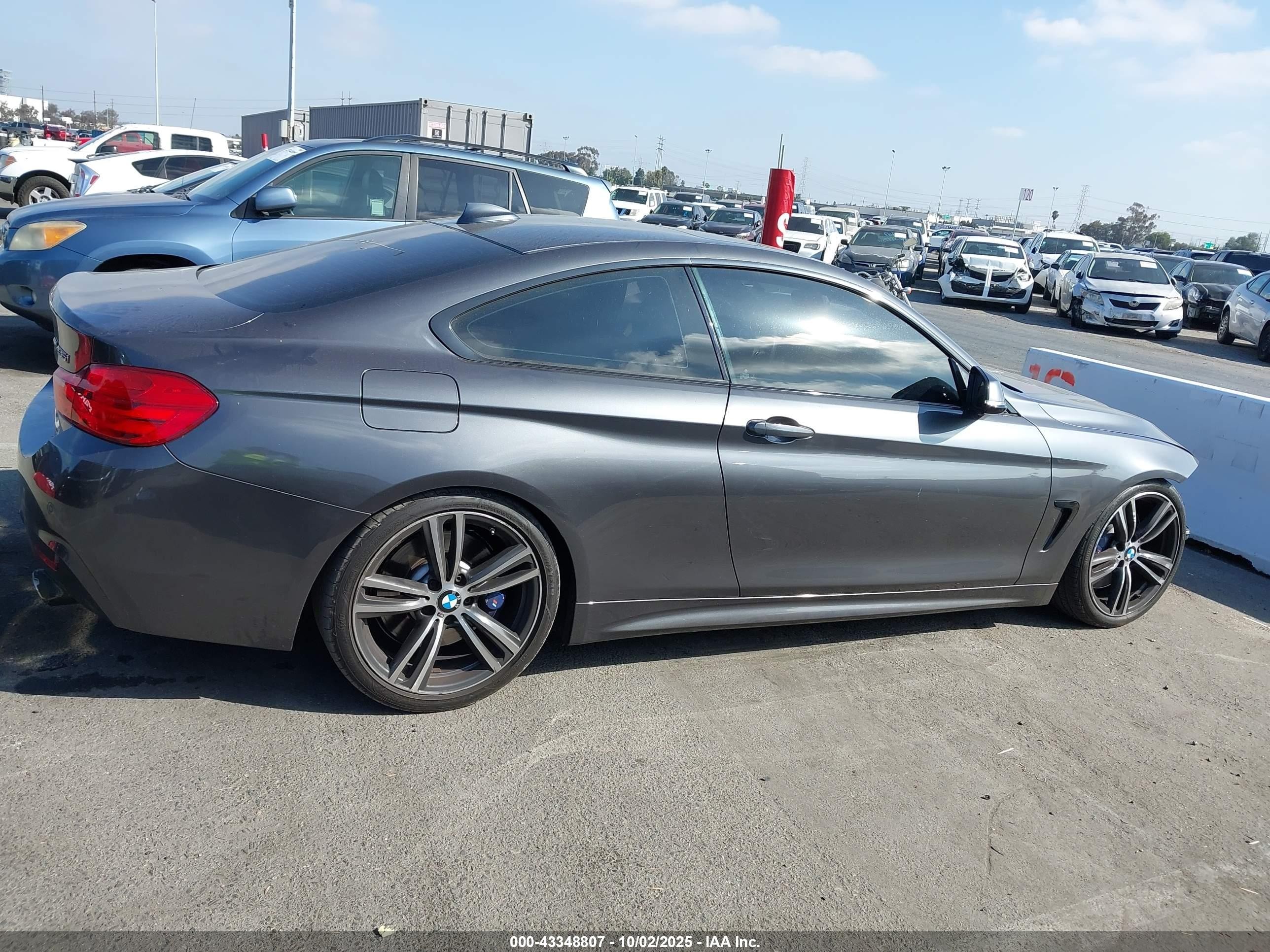 2015 Bmw 435i   Gray vin: WBA3R1C58FK193850