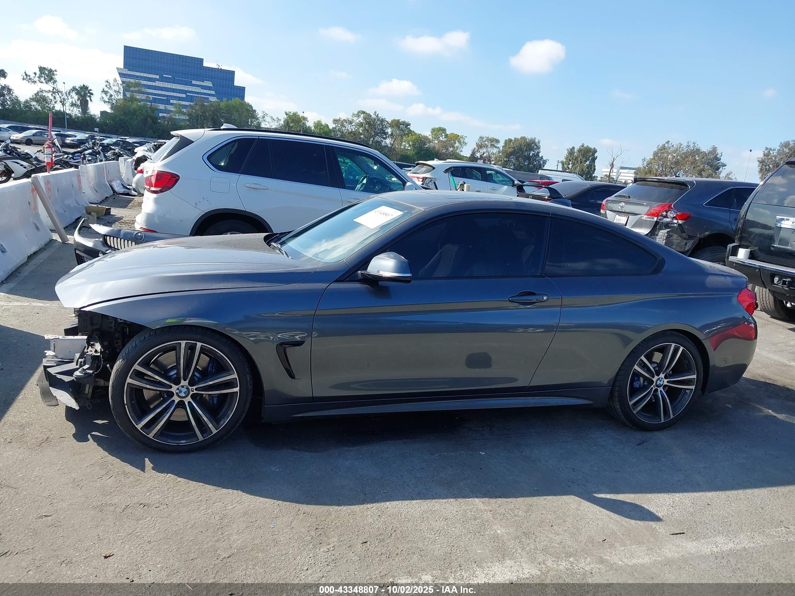 2015 Bmw 435i   Gray vin: WBA3R1C58FK193850