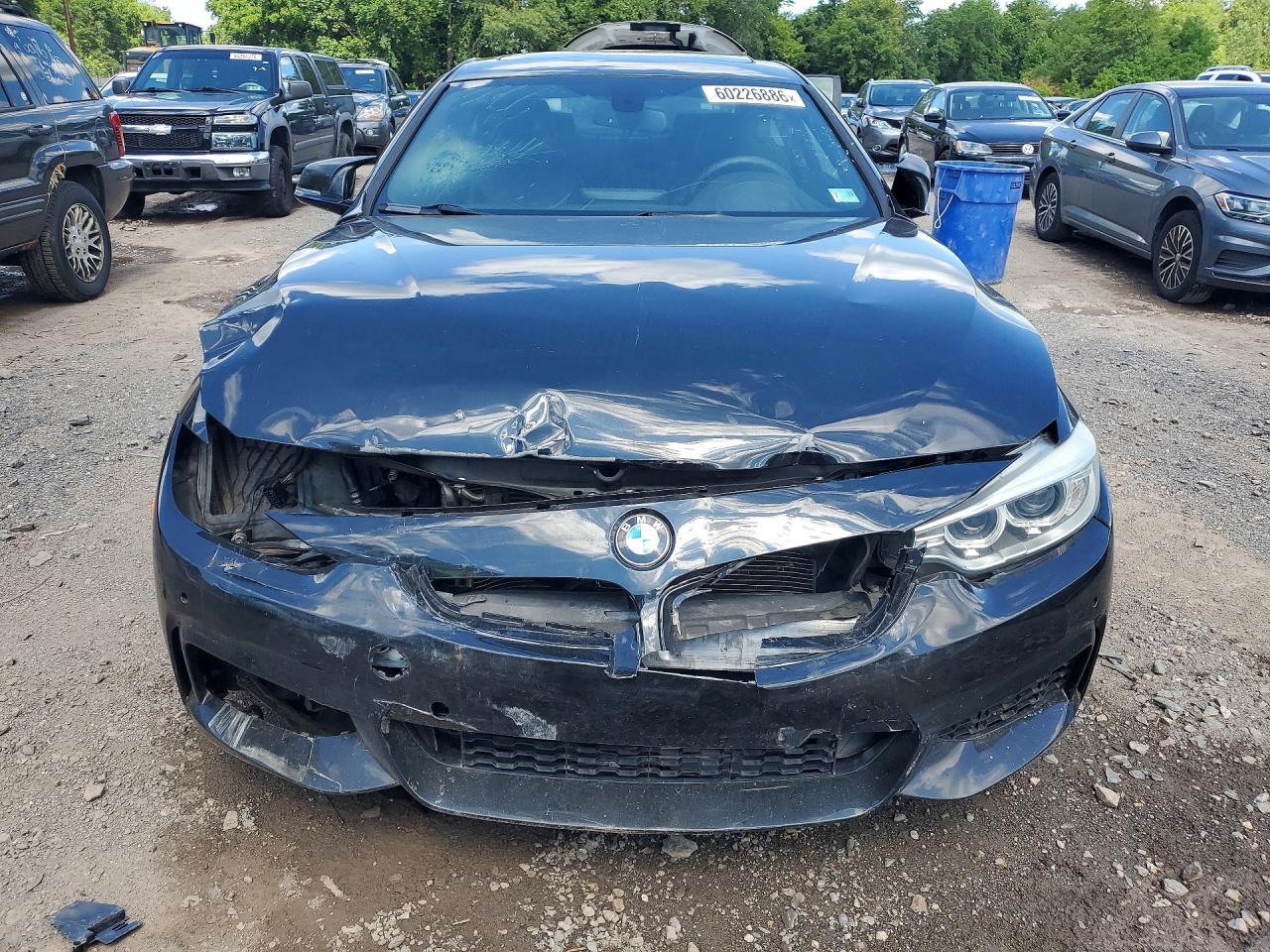2015 Bmw 435 I Black vin: WBA3R1C58FK193931